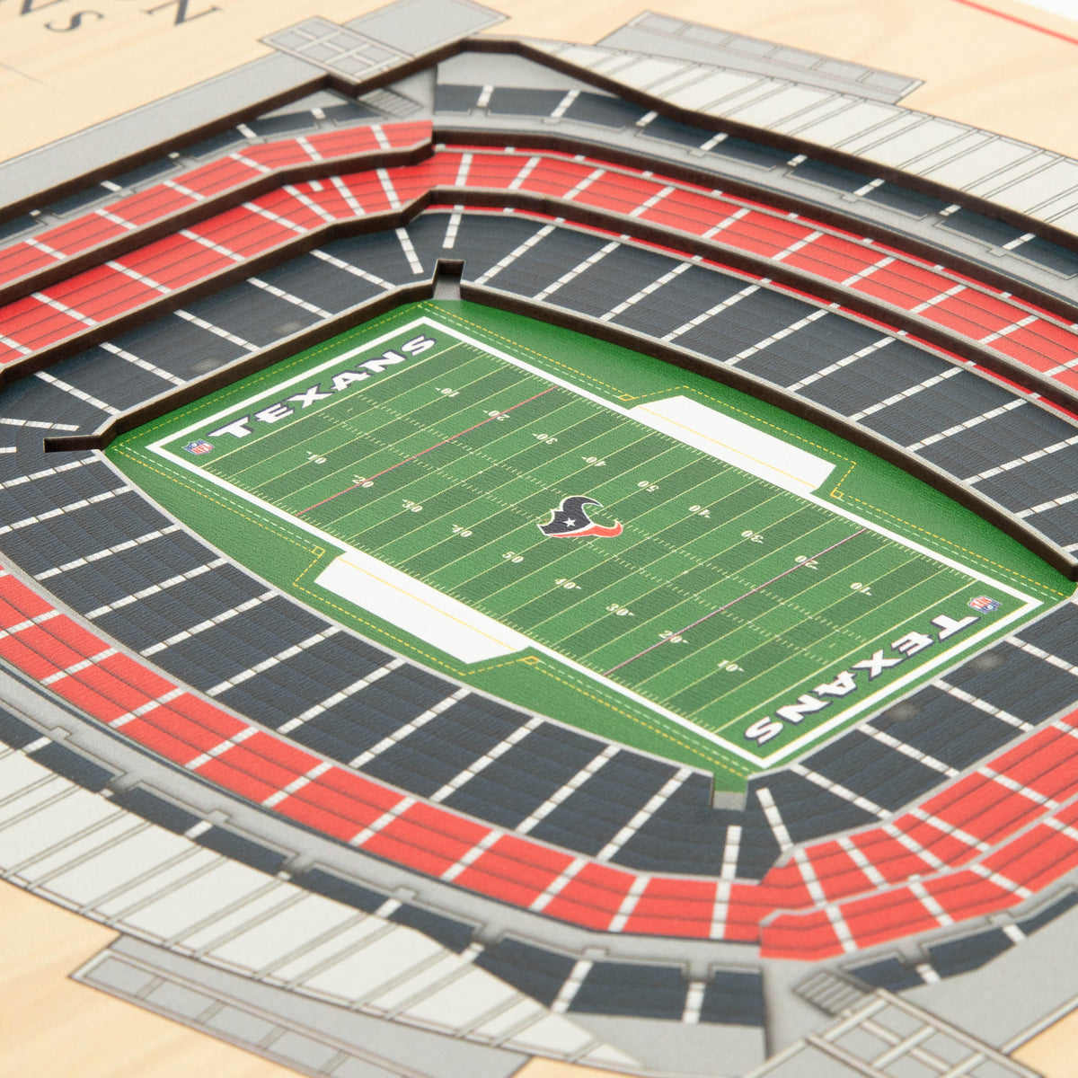 NFL Houston Texans You the fan 5-Layer Stadium View Wall Art