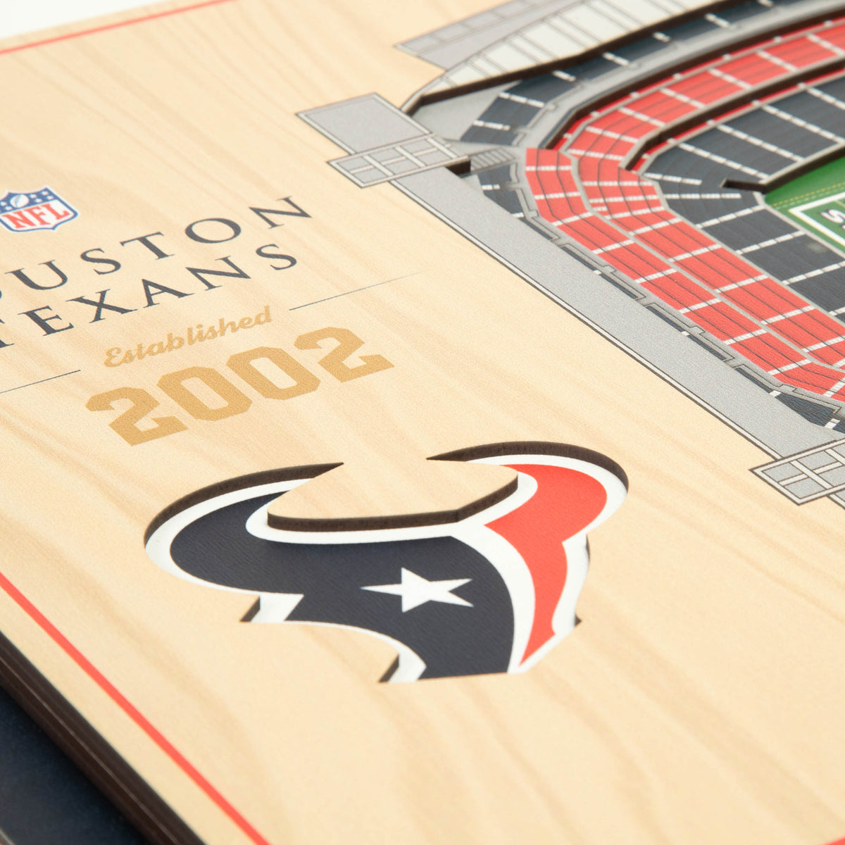 NFL Houston Texans You the fan 5-Layer Stadium View Wall Art