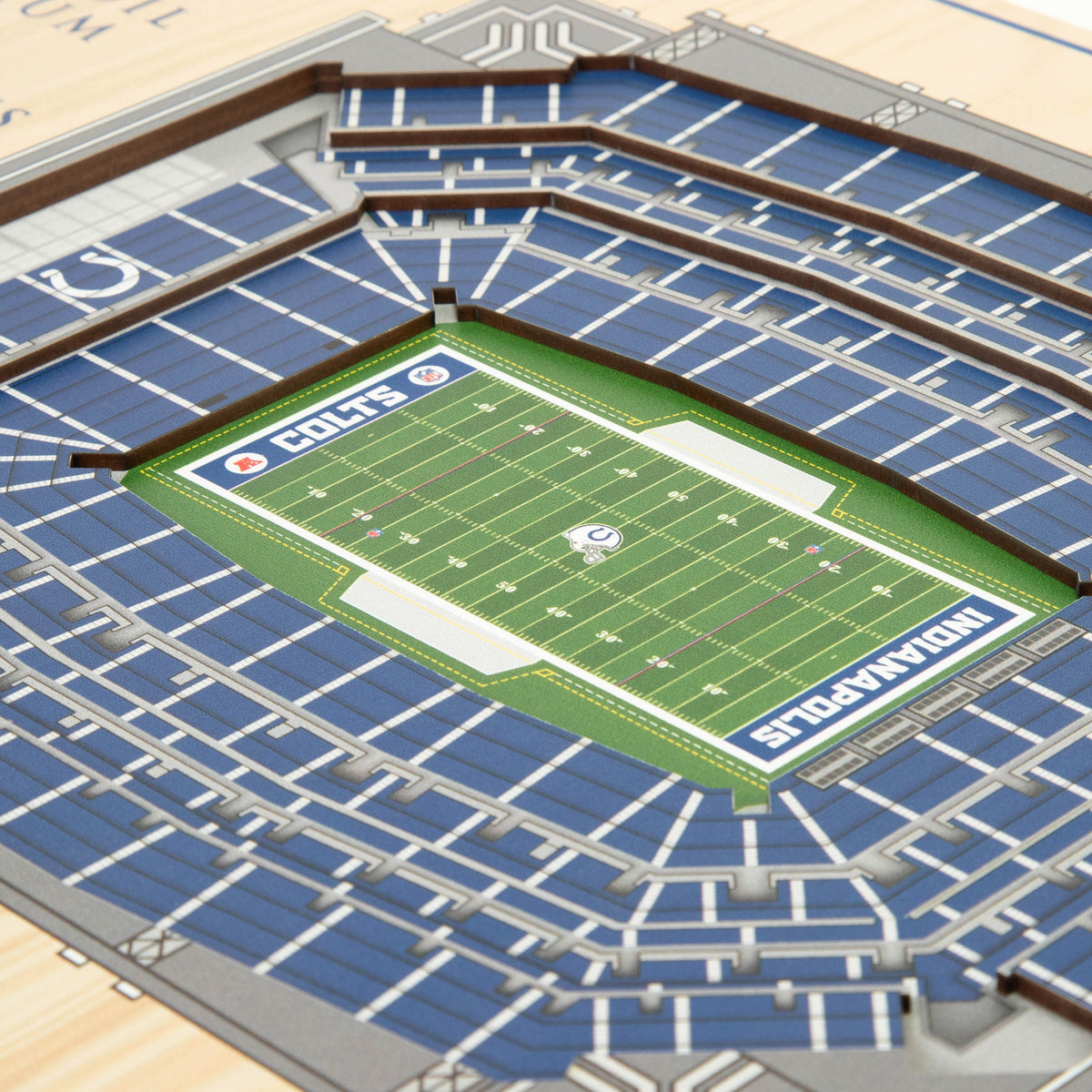 NFL Indianapolis Colts You the fan 5-Layer Stadium View Wall Art
