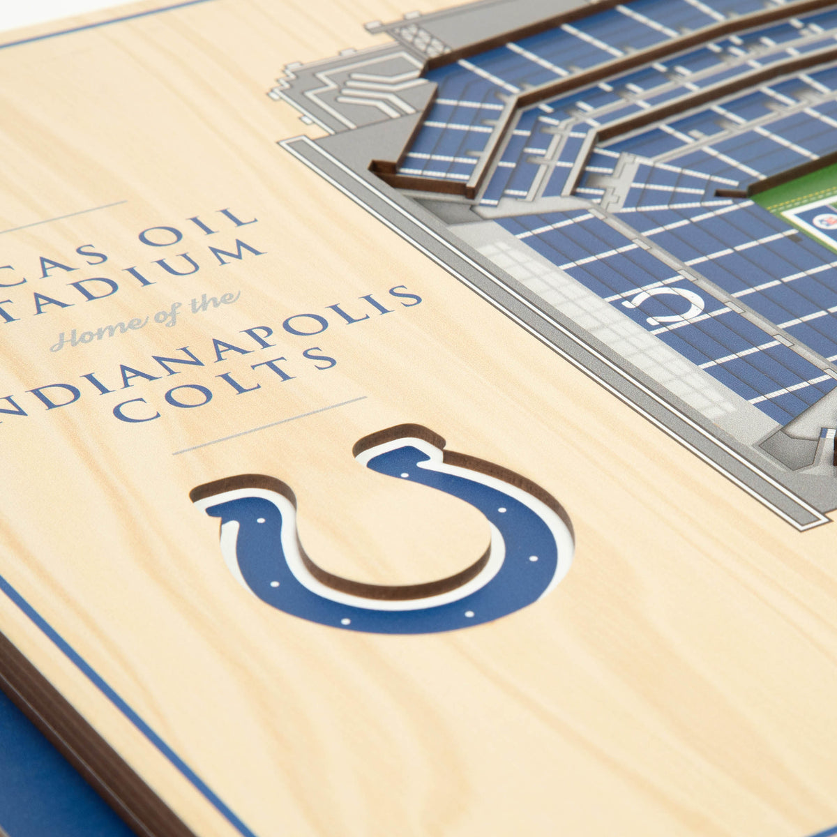 NFL Indianapolis Colts You the fan 5-Layer Stadium View Wall Art