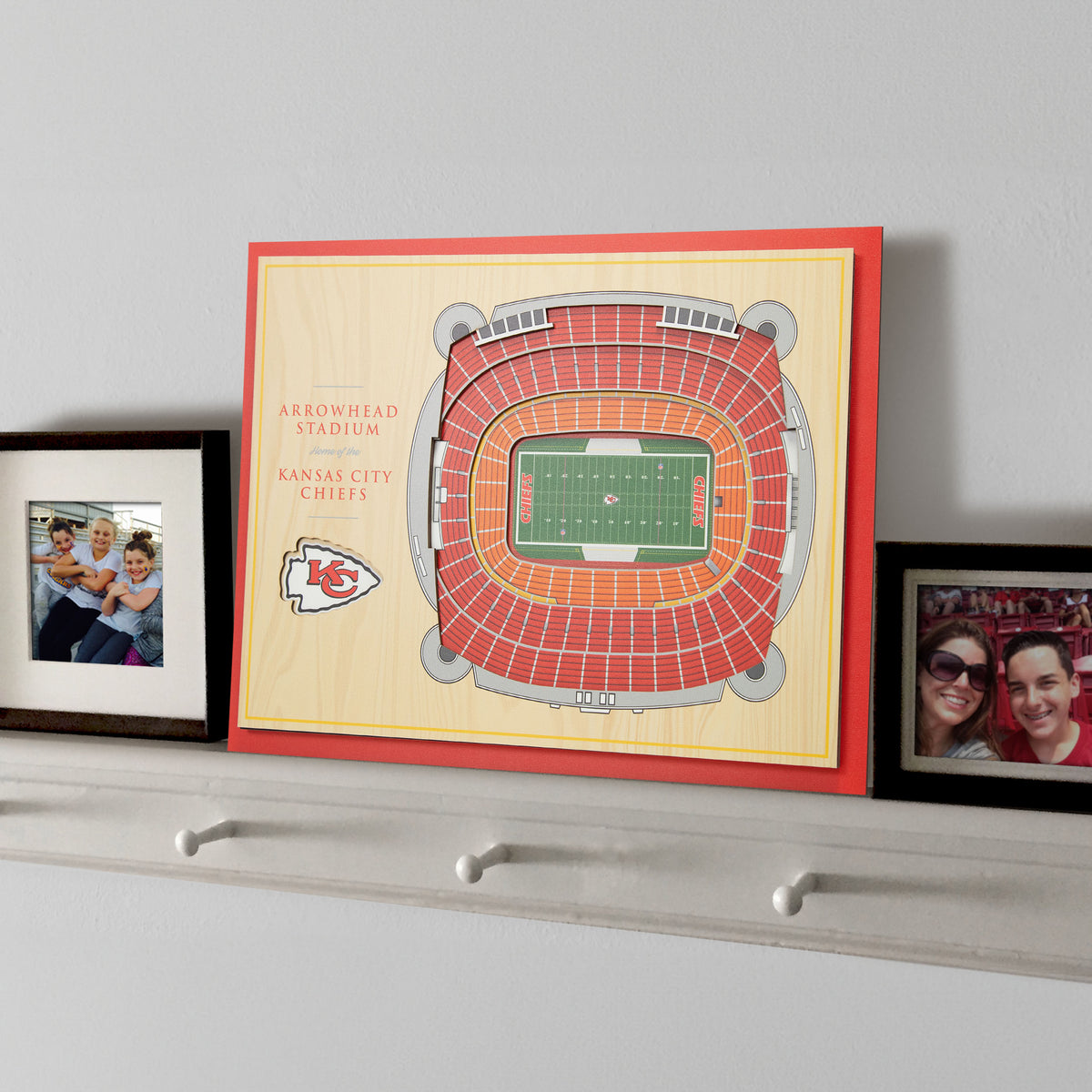 NFL Kansas City Chiefs You the fan 5-Layer Stadium View Wall Art