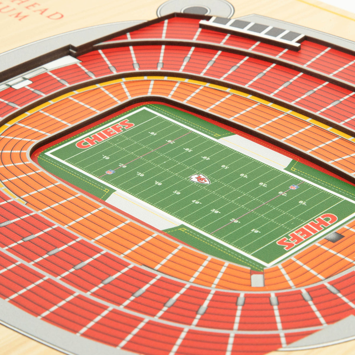 NFL Kansas City Chiefs You the fan 5-Layer Stadium View Wall Art