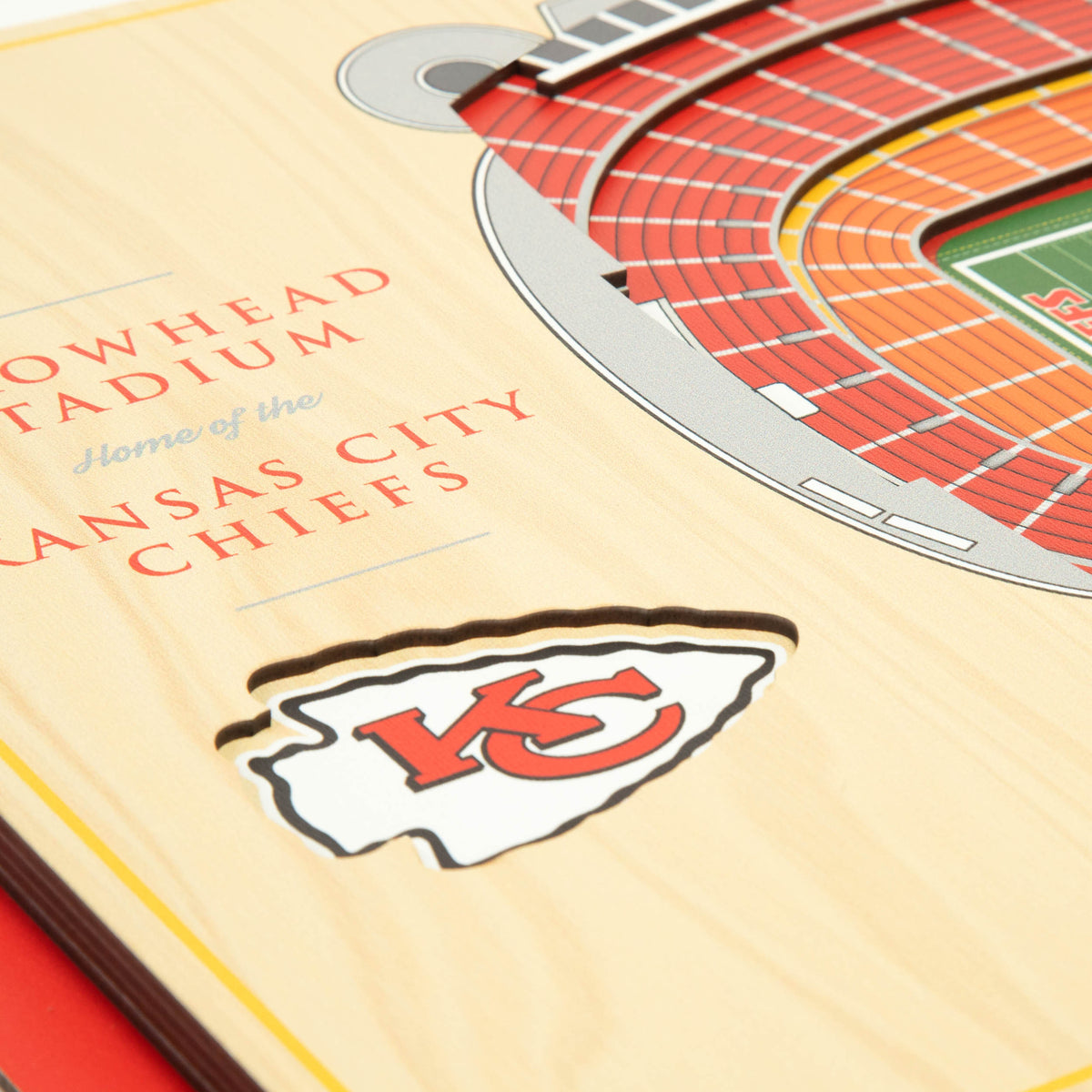 NFL Kansas City Chiefs You the fan 5-Layer Stadium View Wall Art