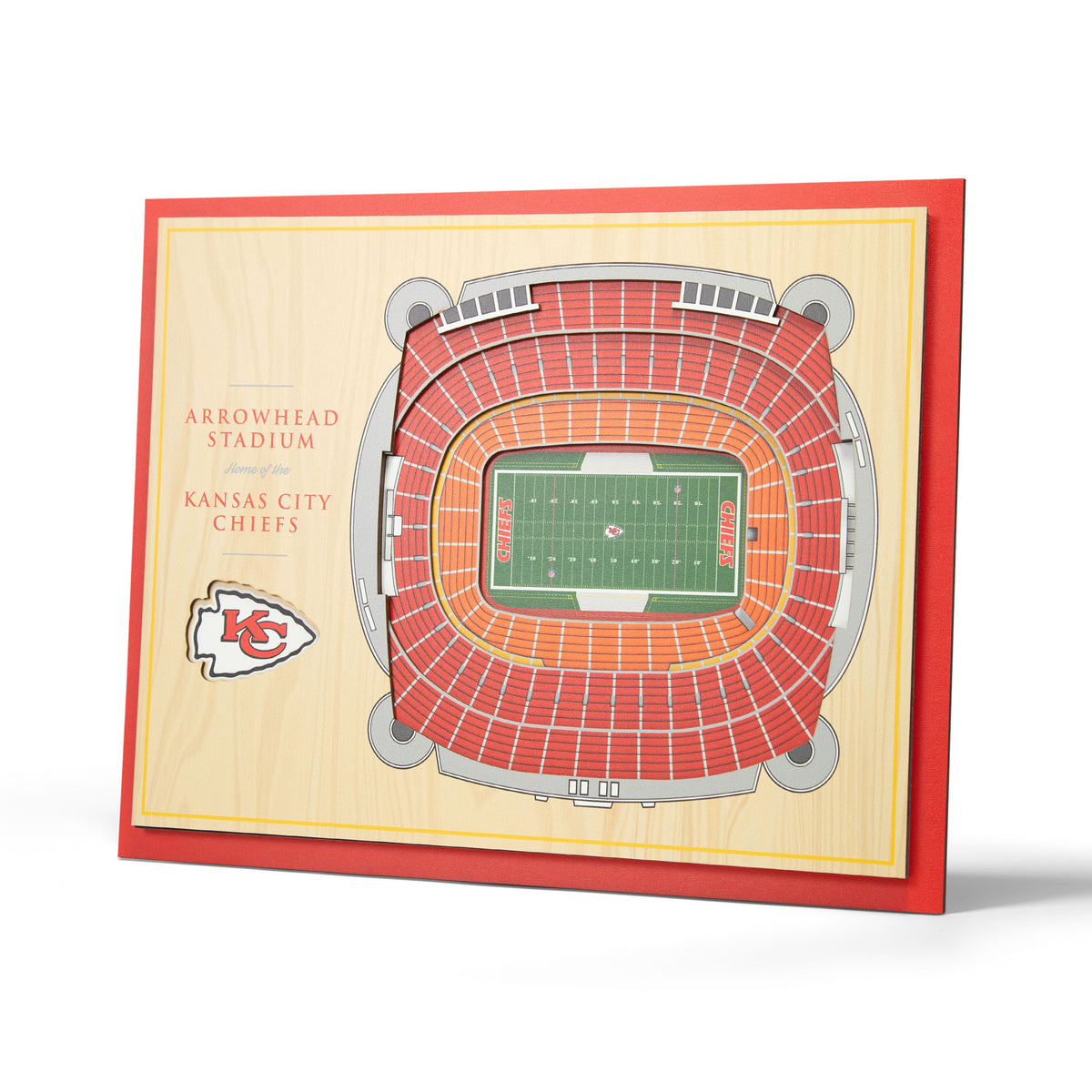 NFL Kansas City Chiefs You the fan 5-Layer Stadium View Wall Art