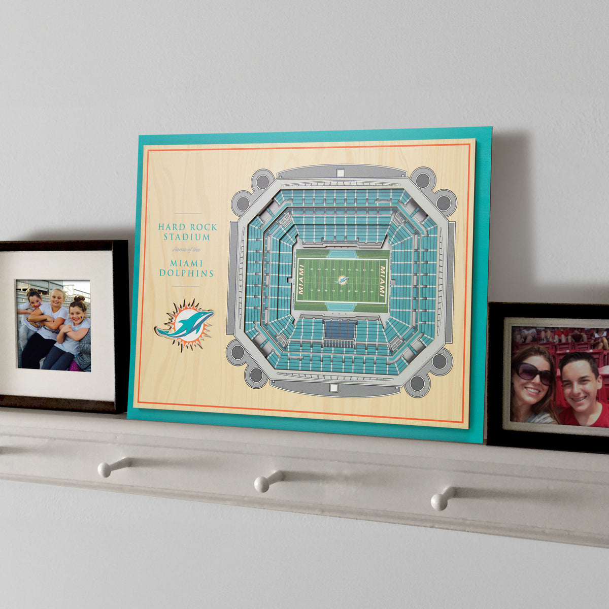 NFL Miami Dolphins You the fan 5-Layer Stadium View Wall Art
