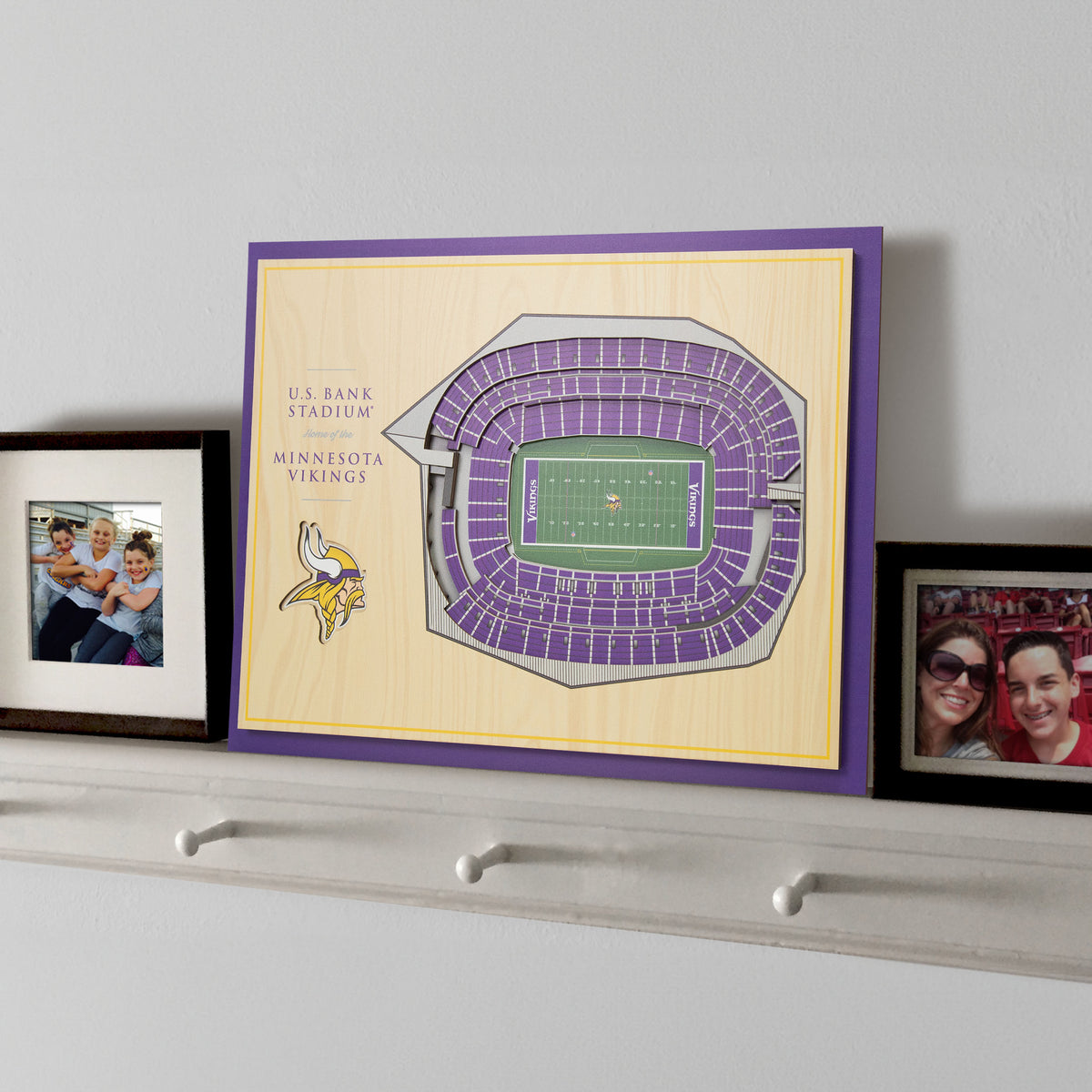 NFL Minnesota Vikings You the fan 5-Layer Stadium View Wall Art