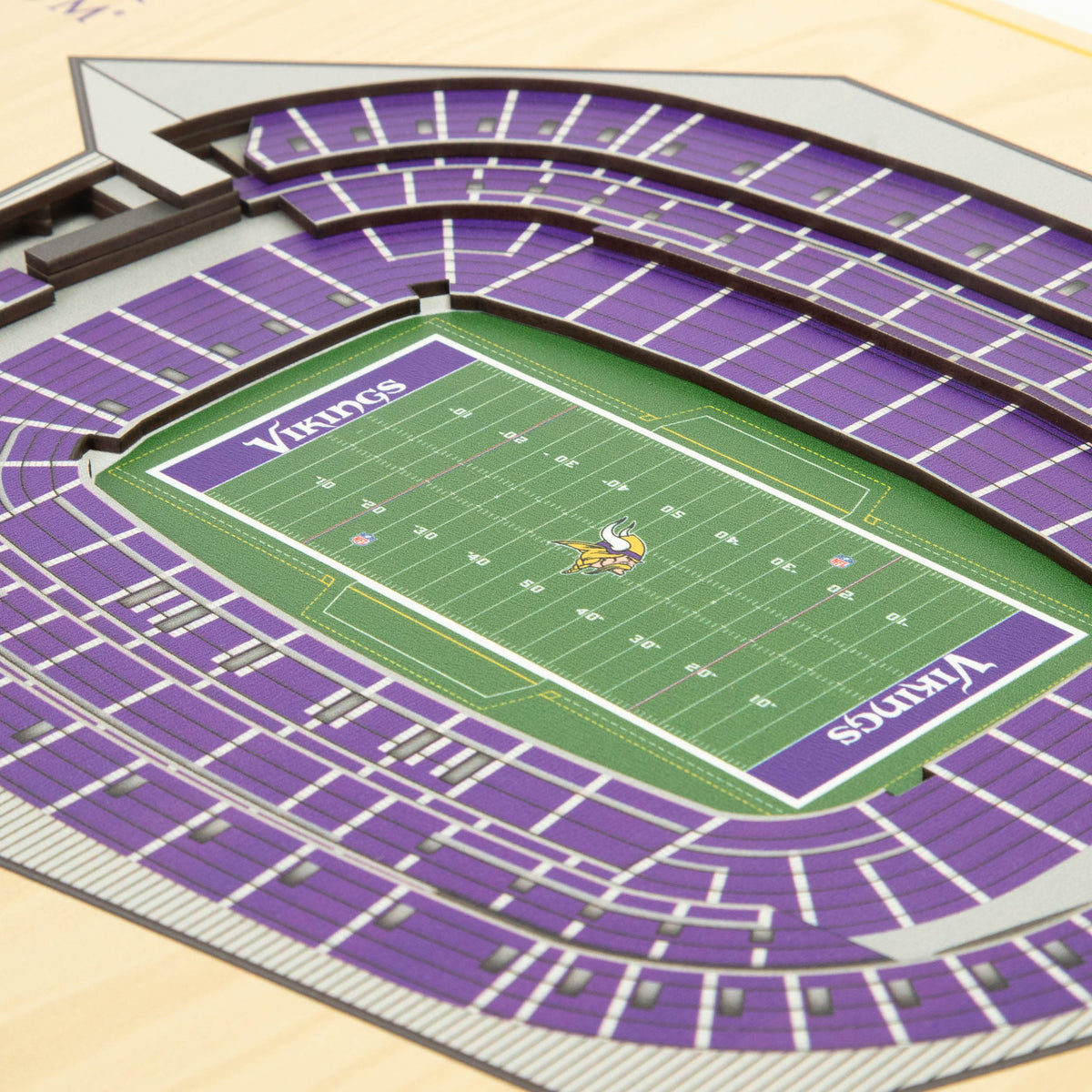 NFL Minnesota Vikings You the fan 5-Layer Stadium View Wall Art