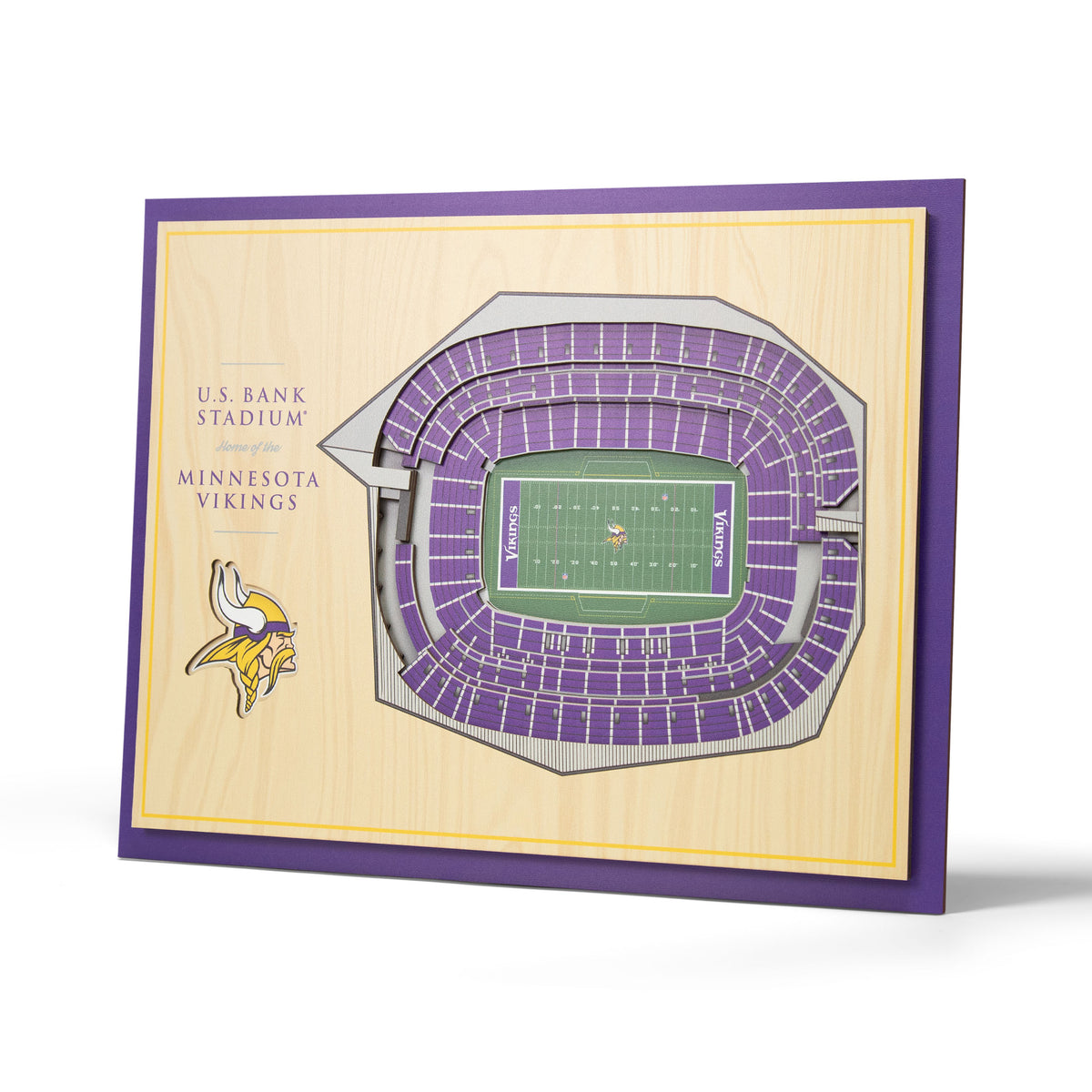 NFL Minnesota Vikings You the fan 5-Layer Stadium View Wall Art
