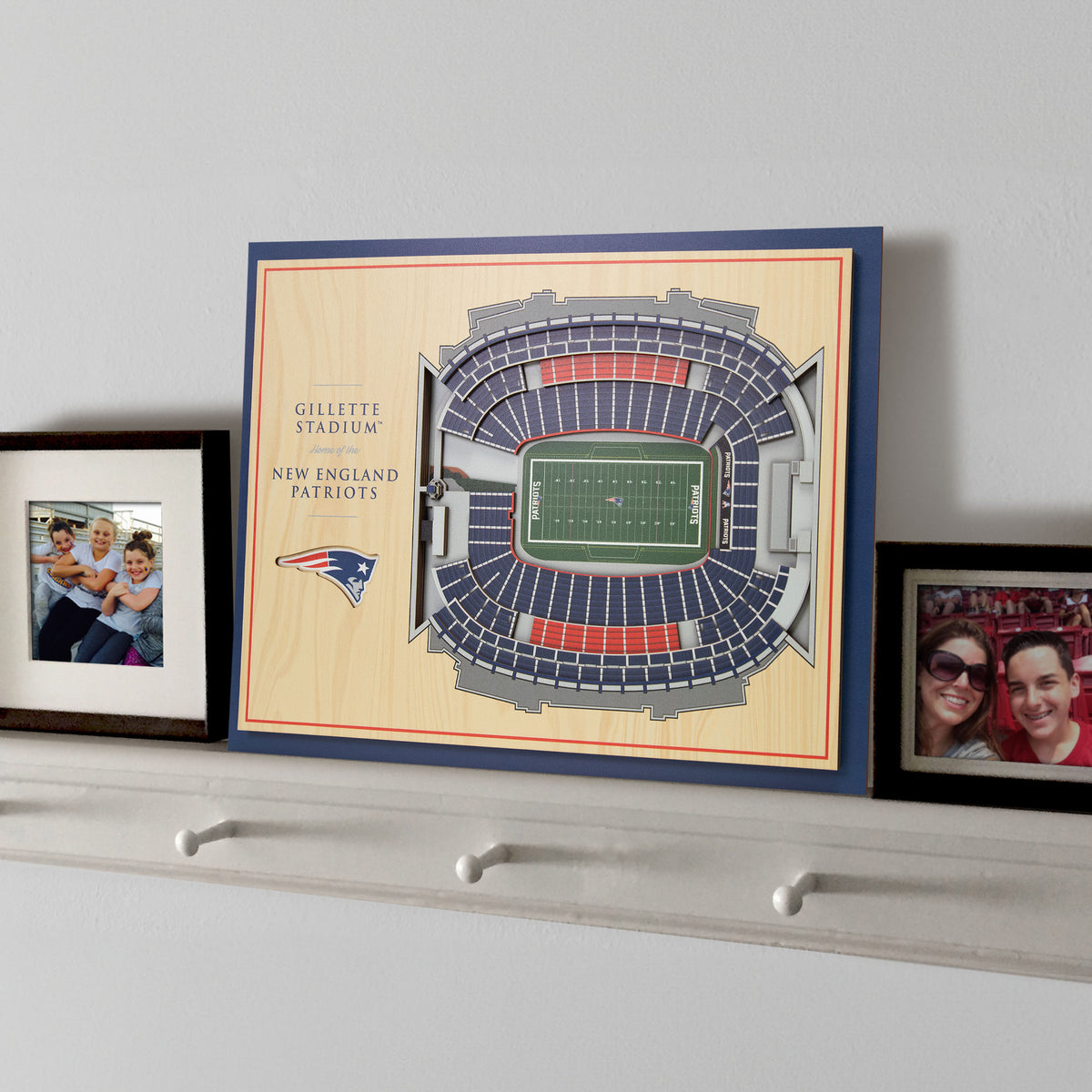 NFL New England Patriots You the fan 5-Layer Stadium View Wall Art