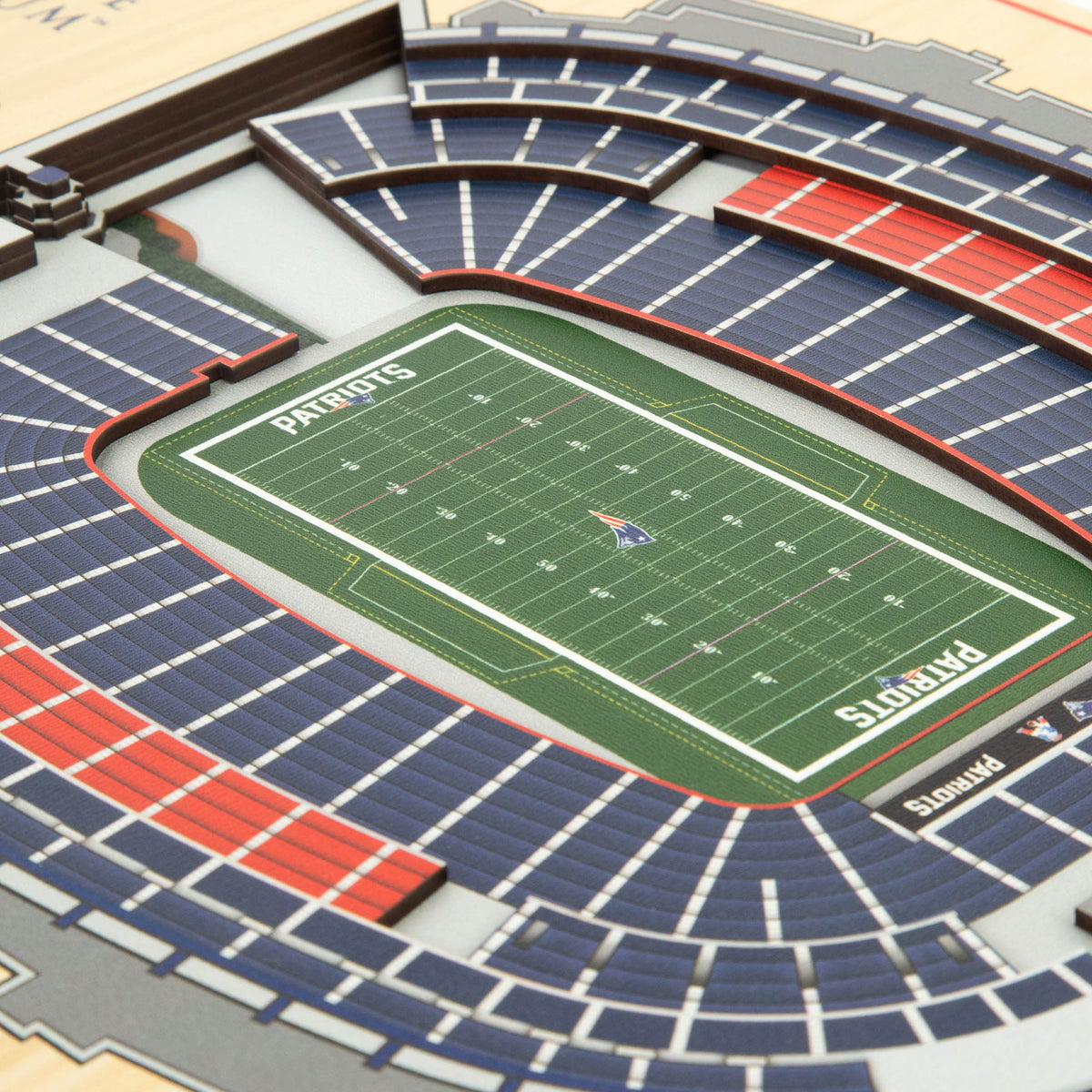 NFL New England Patriots You the fan 5-Layer Stadium View Wall Art
