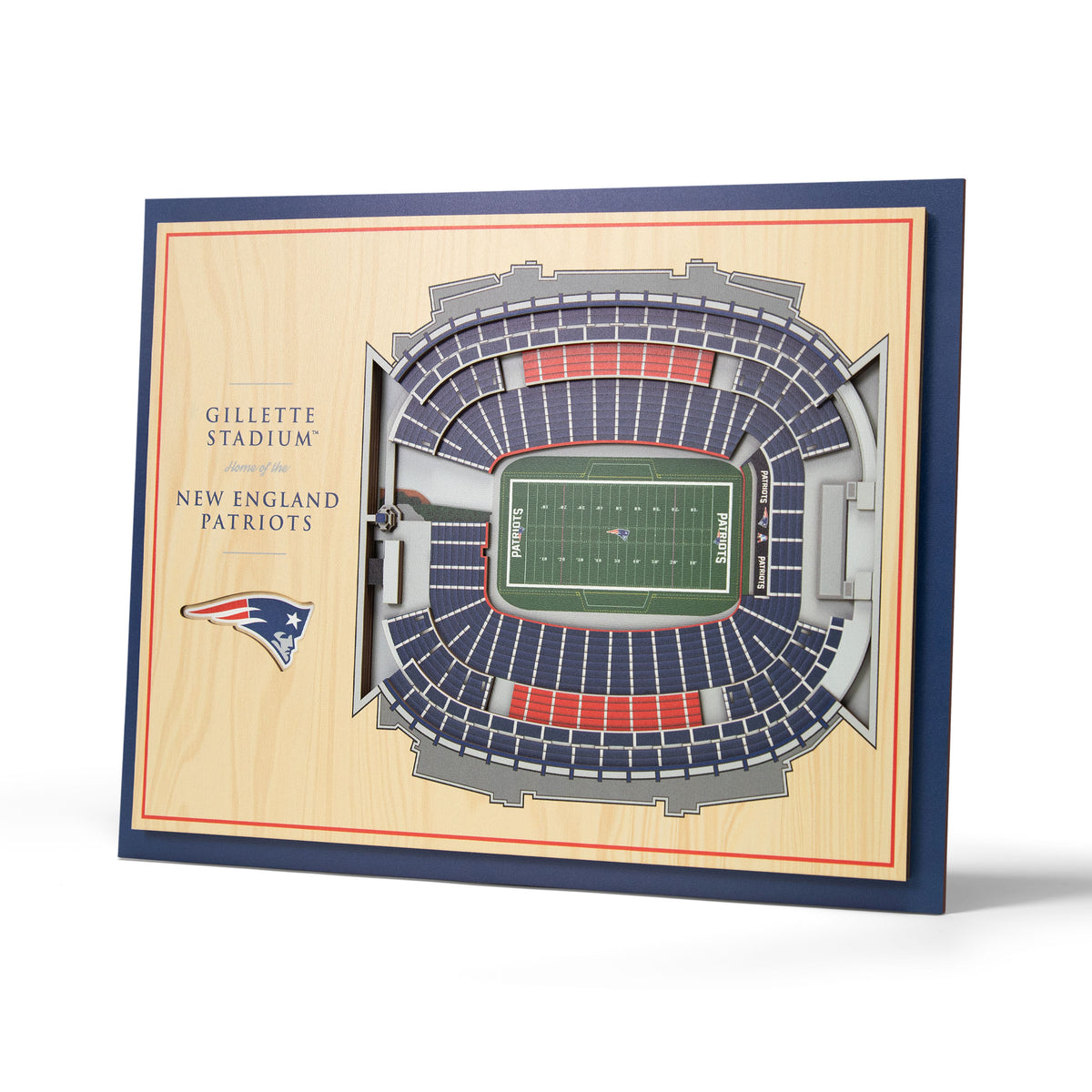 NFL New England Patriots You the fan 5-Layer Stadium View Wall Art