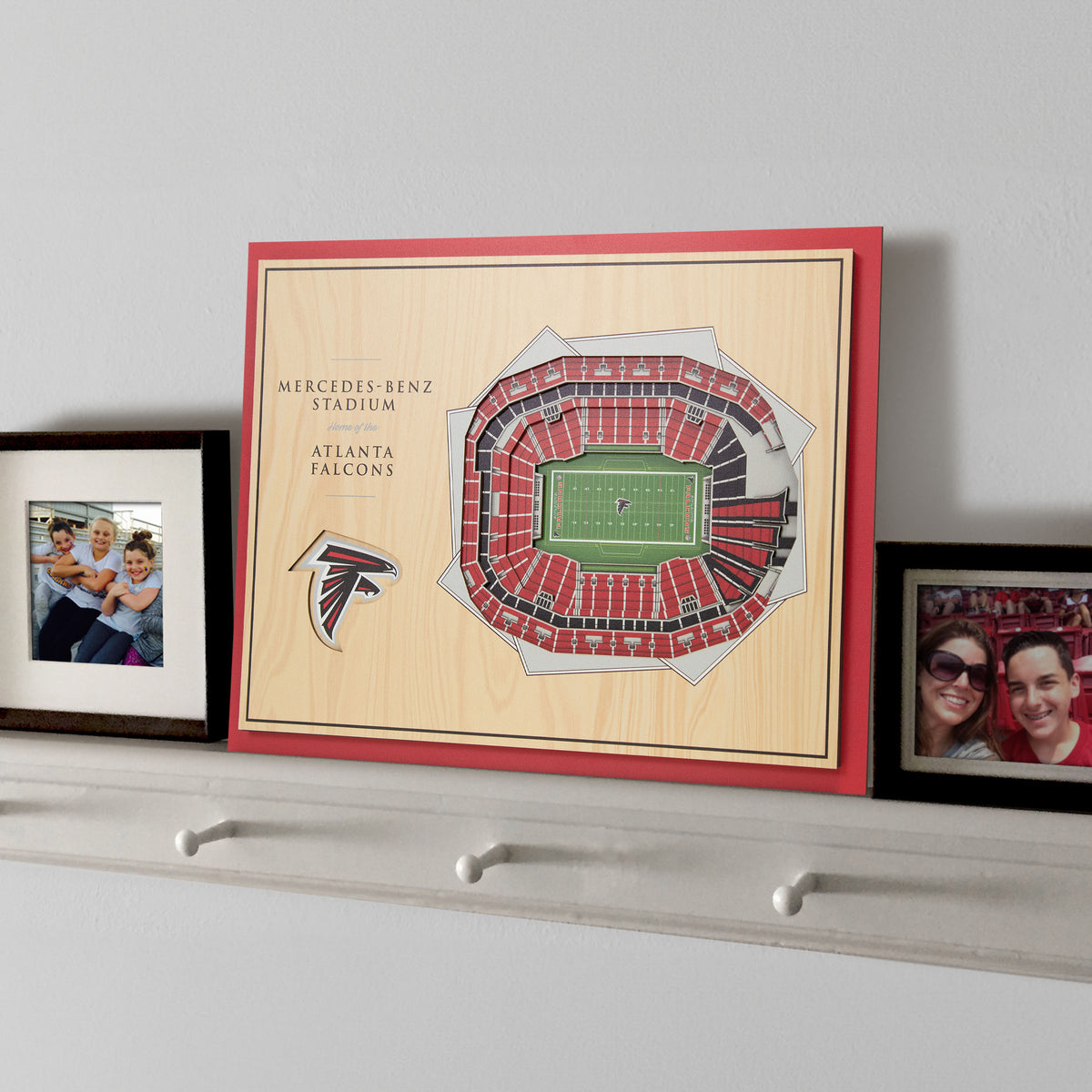 NFL Atlanta Falcons You the fan 5-Layer Stadium View Wall Art