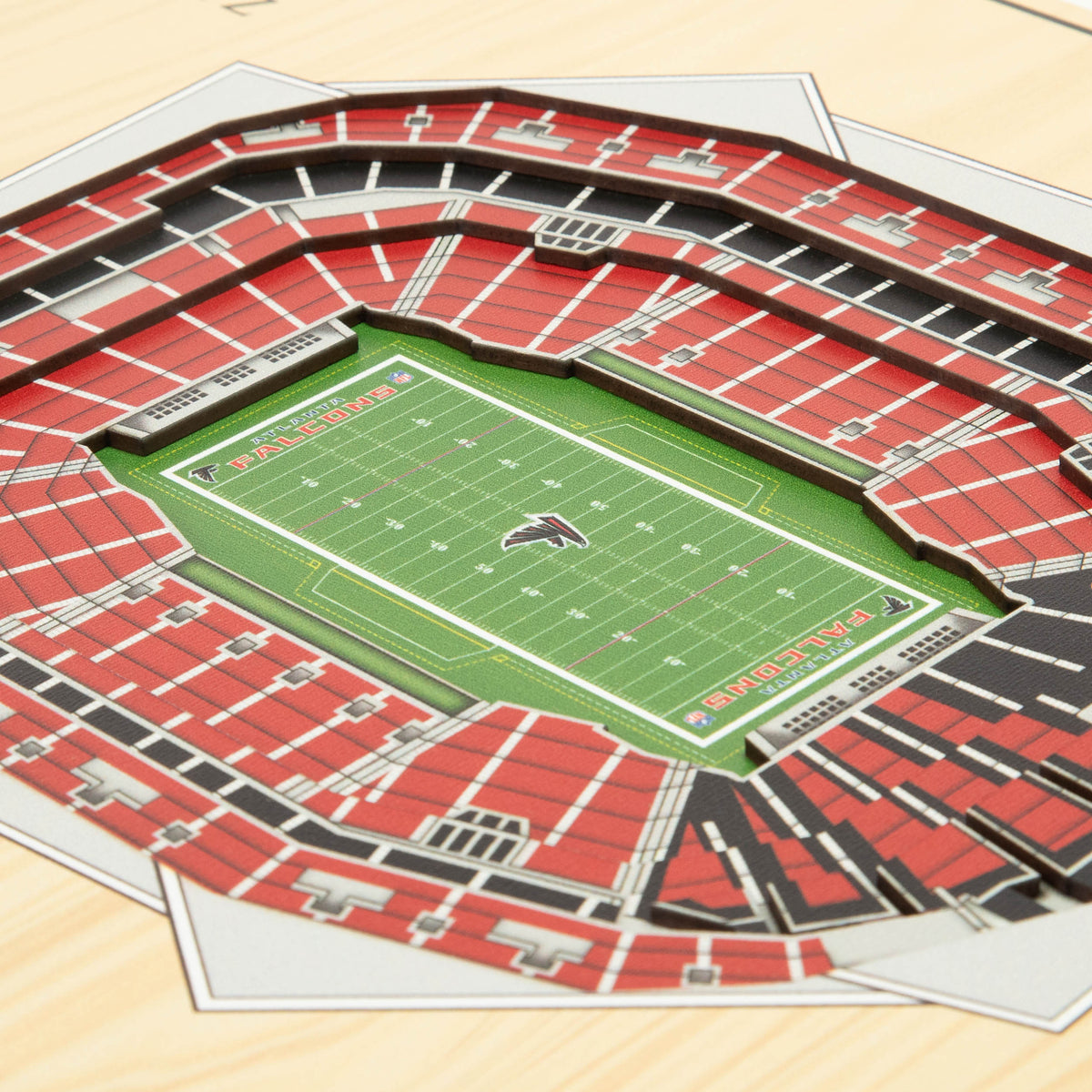 NFL Atlanta Falcons You the fan 5-Layer Stadium View Wall Art