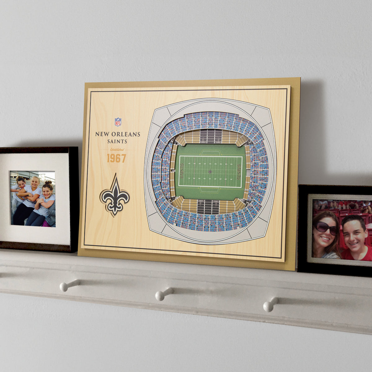 NFL New Orleans Saints You the fan 5-Layer Stadium View Wall Art