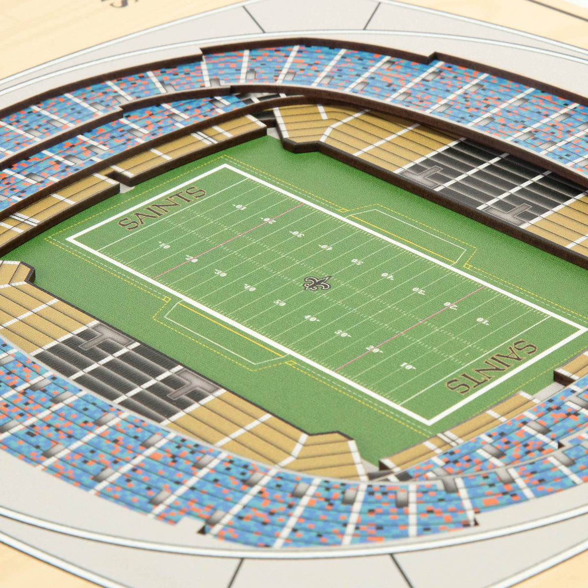 NFL New Orleans Saints You the fan 5-Layer Stadium View Wall Art