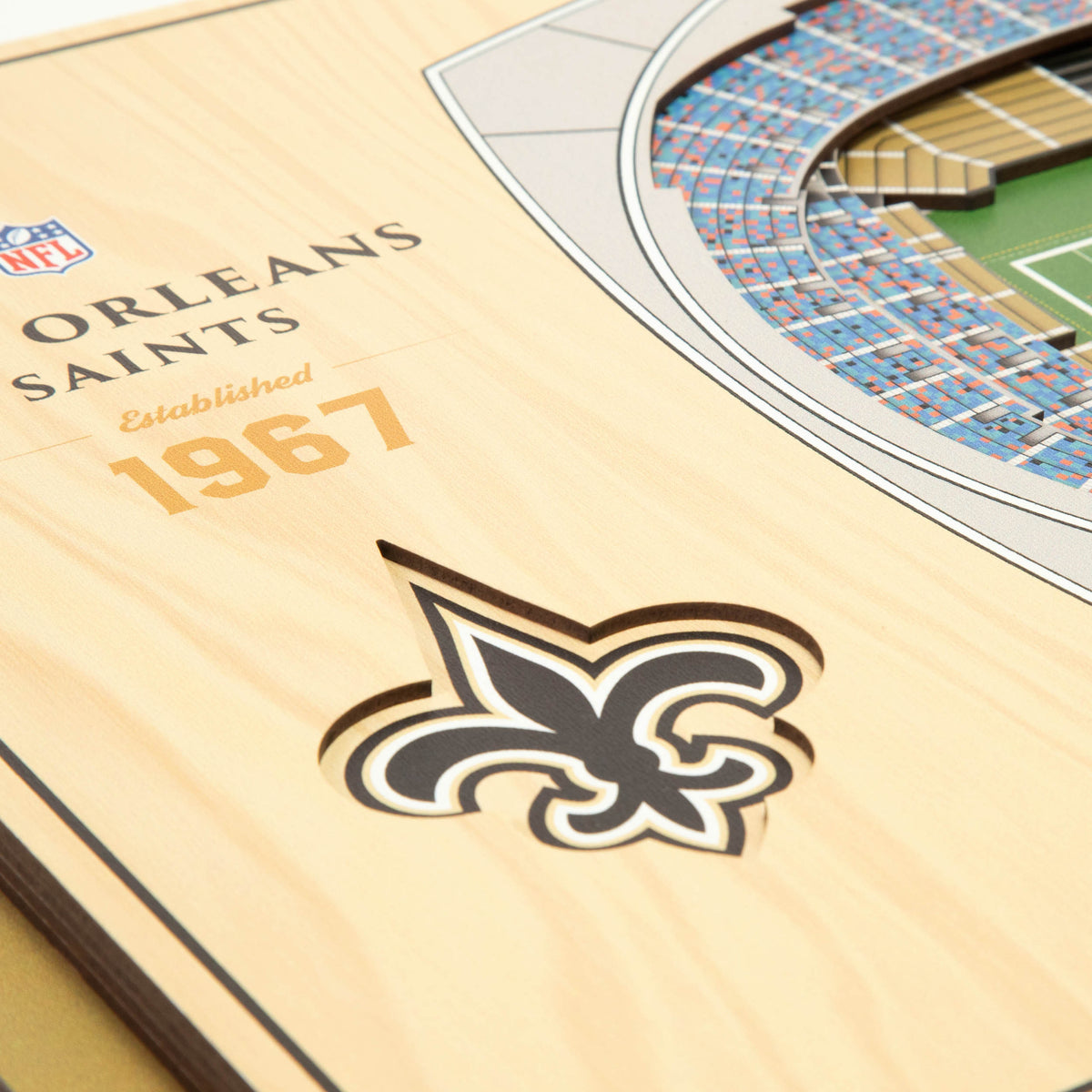 NFL New Orleans Saints You the fan 5-Layer Stadium View Wall Art