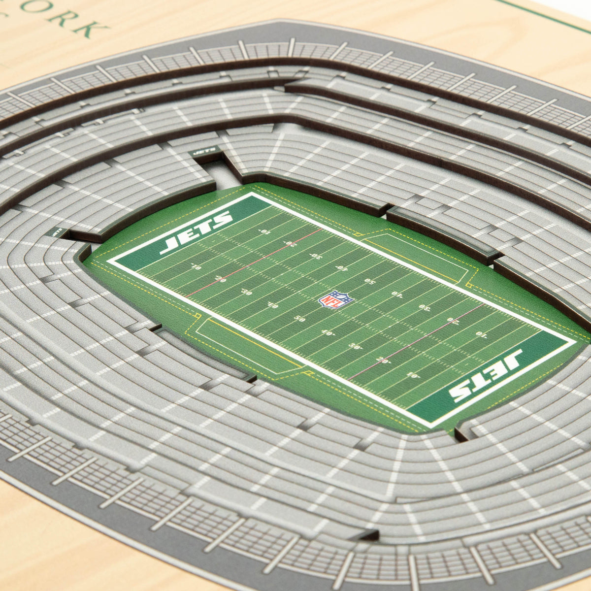 NFL New York Jets You the fan 5-Layer Stadium View Wall Art