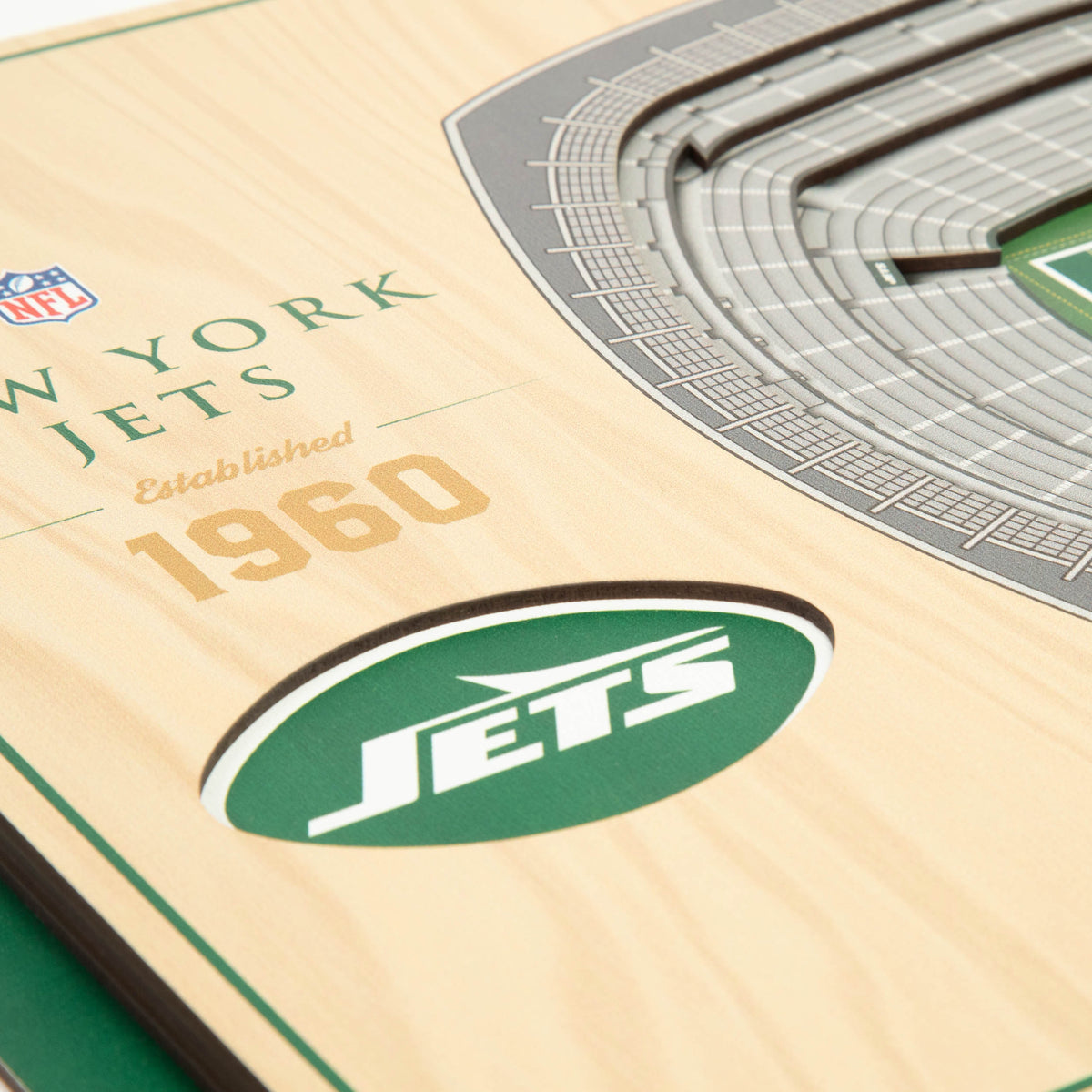 NFL New York Jets You the fan 5-Layer Stadium View Wall Art