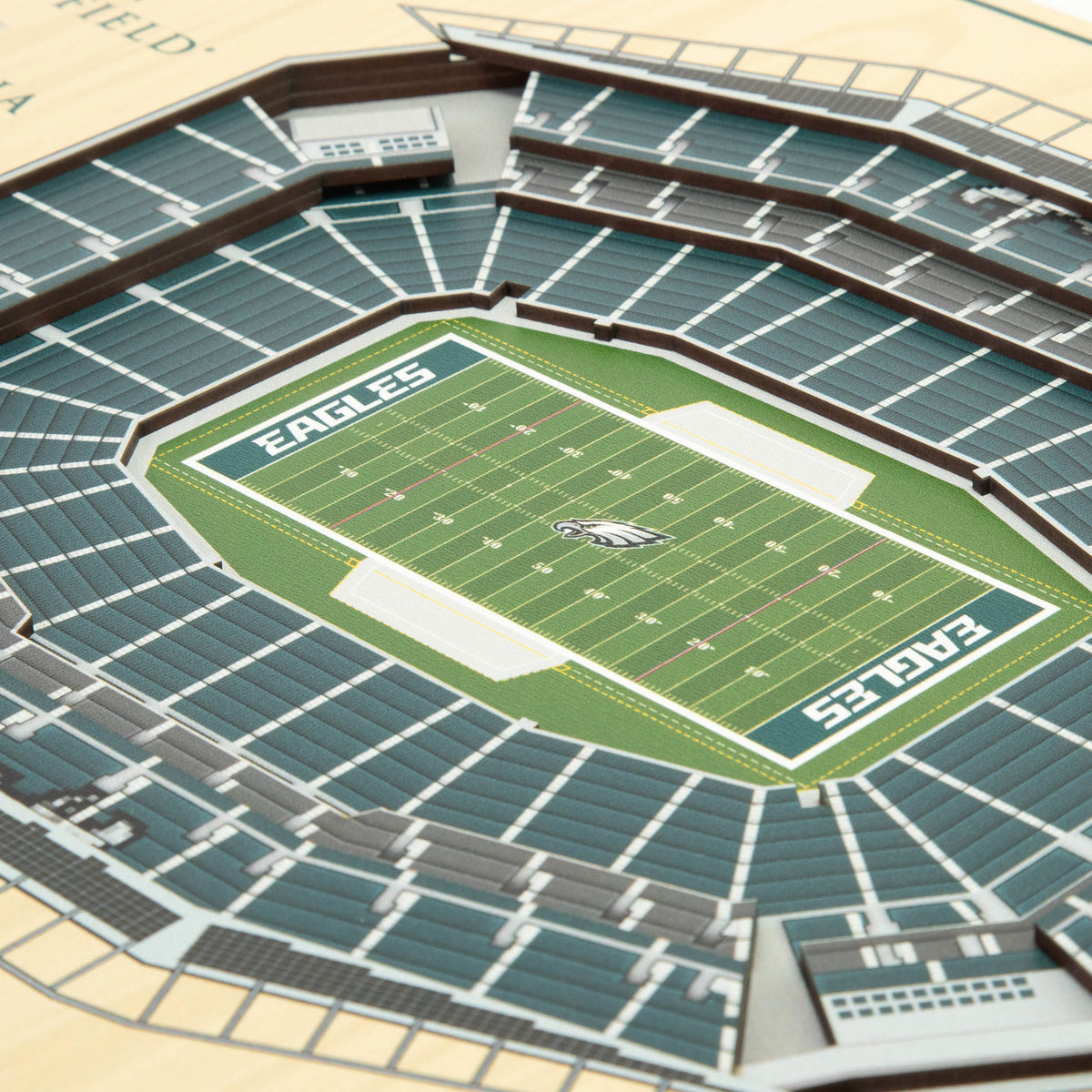 NFL Philadelphia Eagles You the fan 5-Layer Stadium View Wall Art