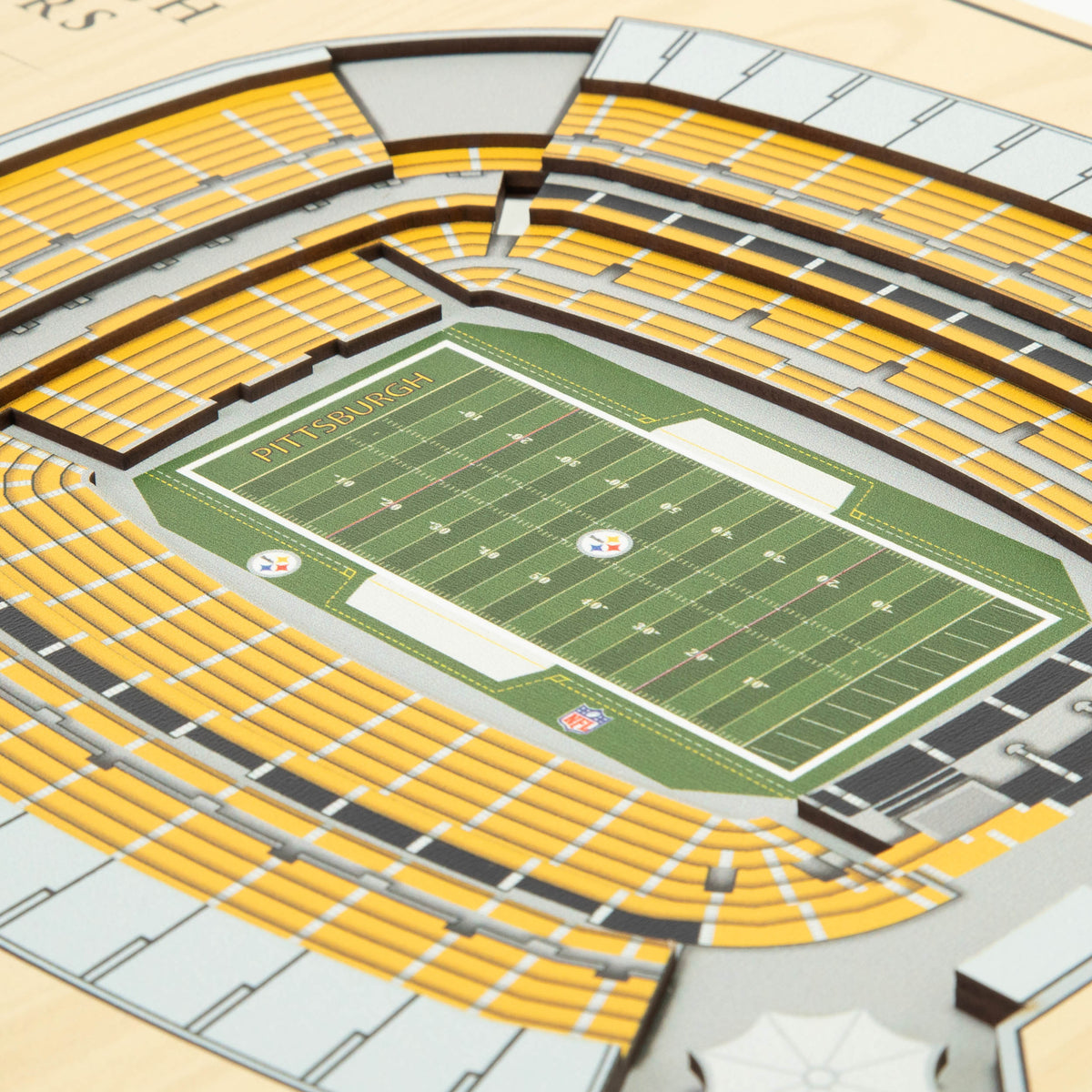 NFL Pittsburgh Steelers You the fan 5-Layer Stadium View Wall Art