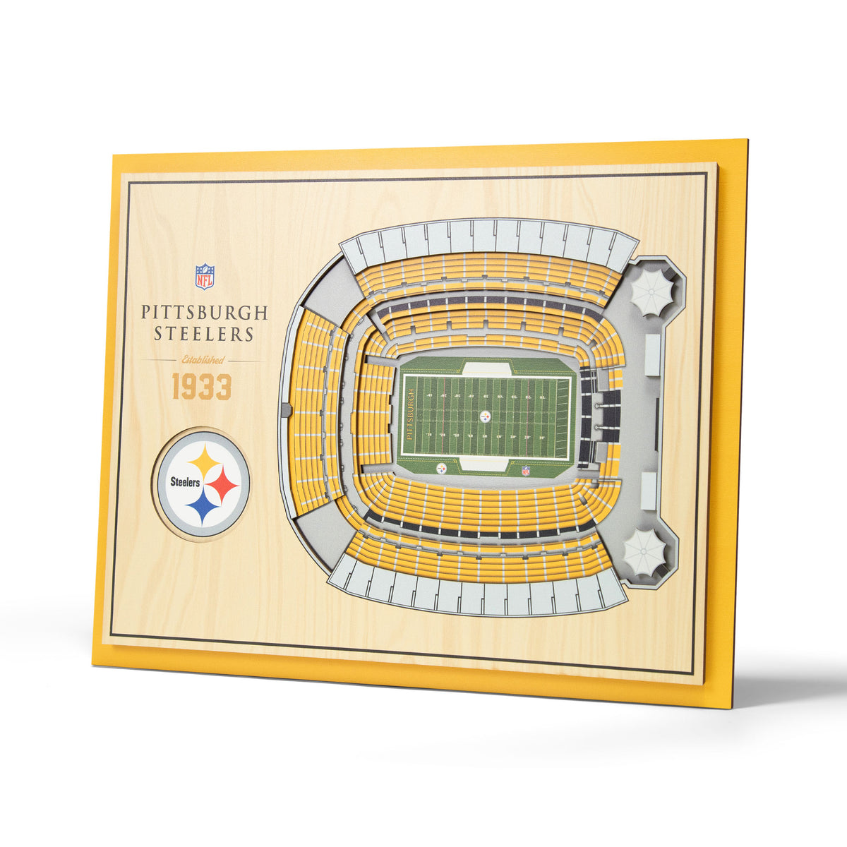NFL Pittsburgh Steelers You the fan 5-Layer Stadium View Wall Art