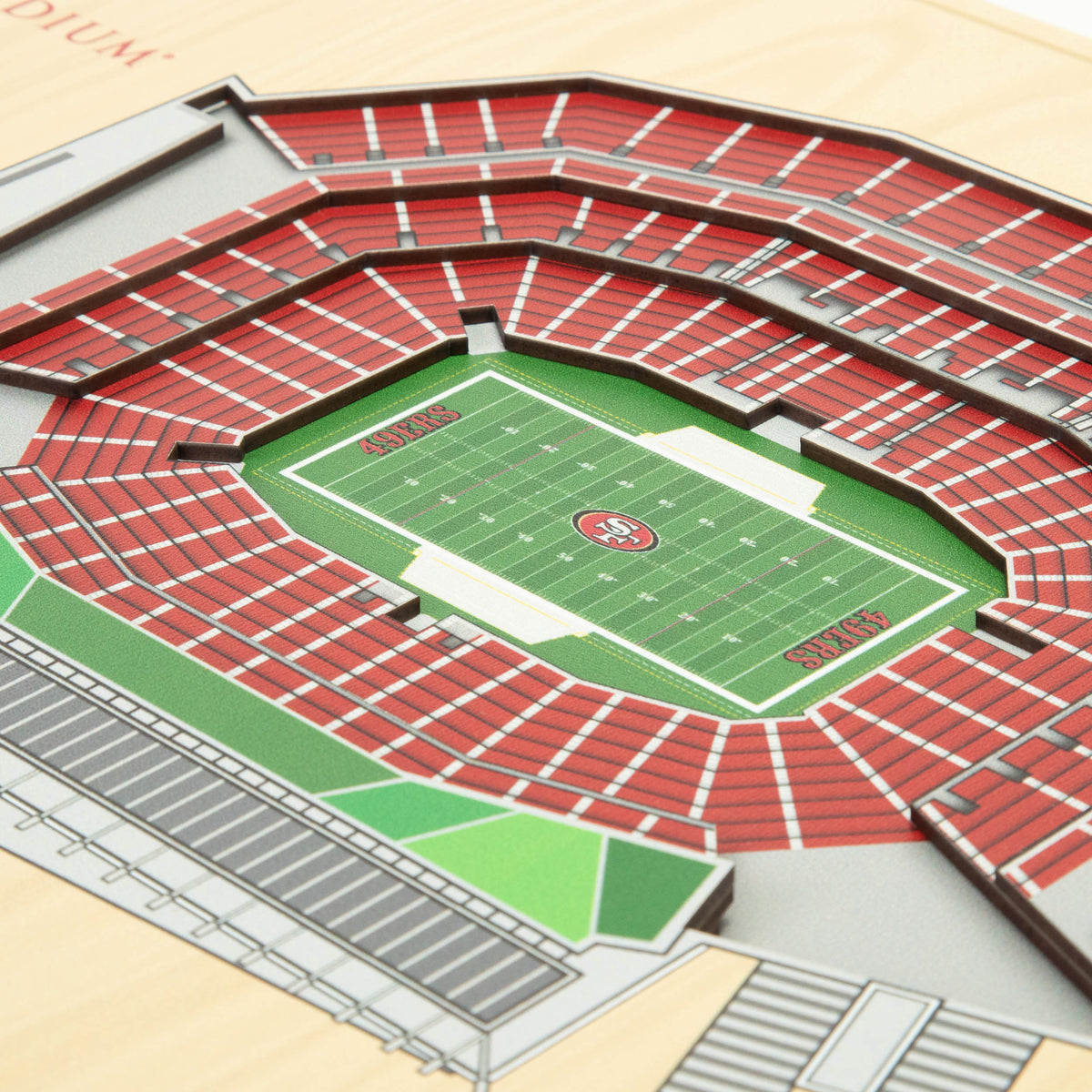 NFL San Francisco 49ers You the fan 5-Layer Stadium View Wall Art