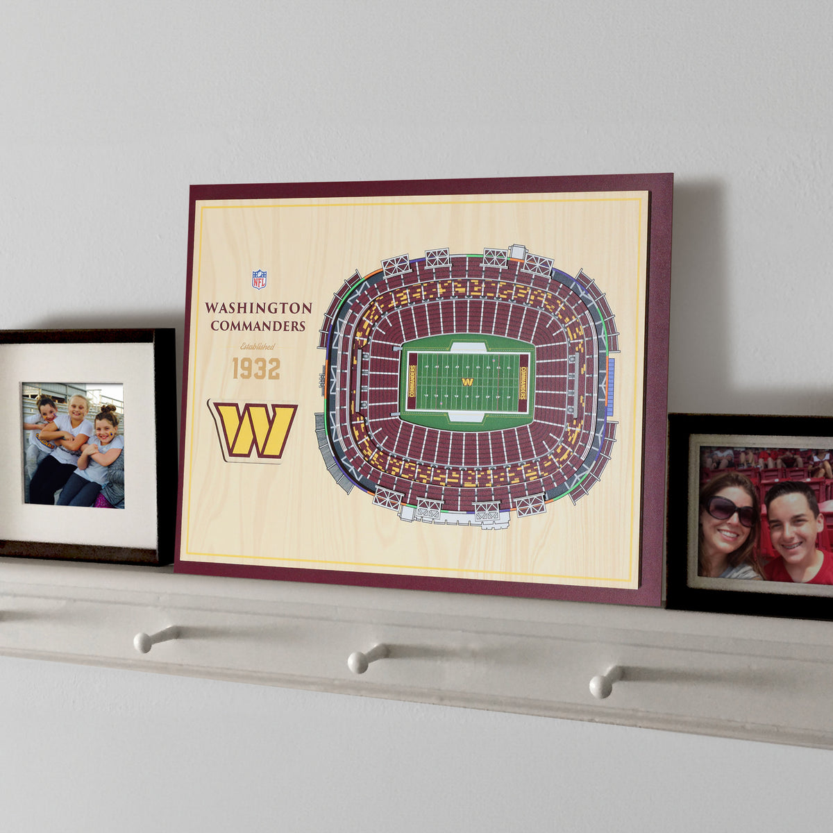 NFL Washington Commanders You the fan 5-Layer Stadium View Wall Art