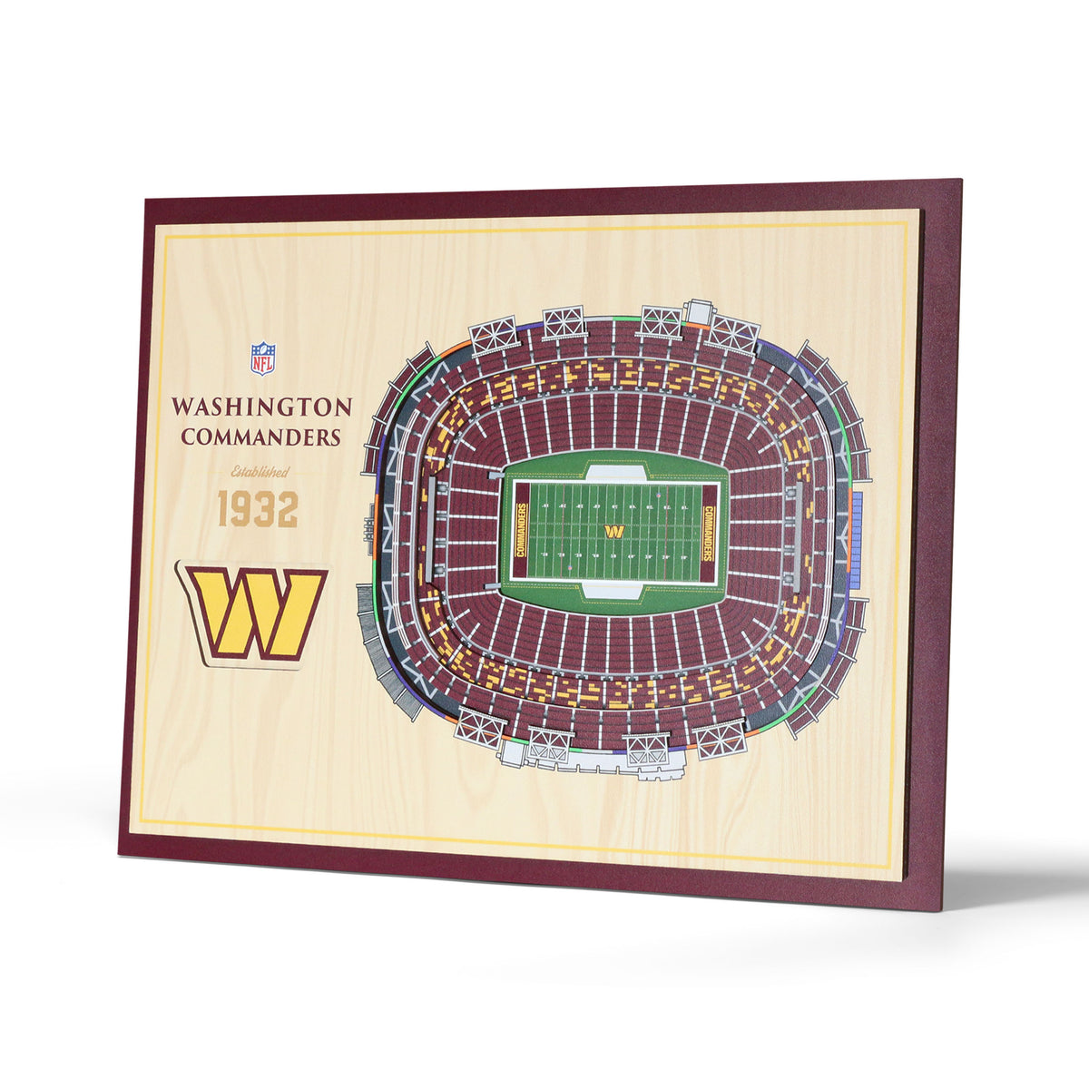 NFL Washington Commanders You the fan 5-Layer Stadium View Wall Art
