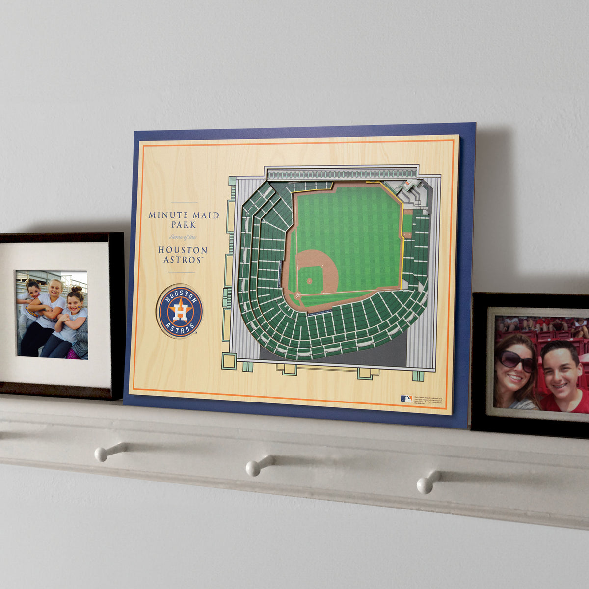 MLB Houston Astros You the Fan 5-Layer 3D Stadium View Wall Art