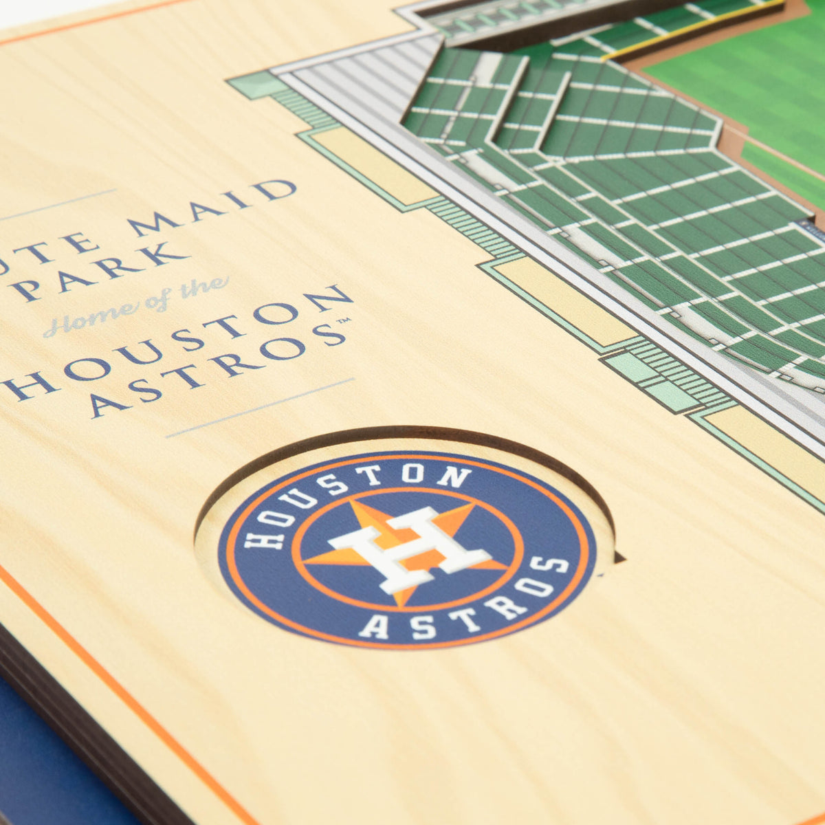 MLB Houston Astros You the Fan 5-Layer 3D Stadium View Wall Art