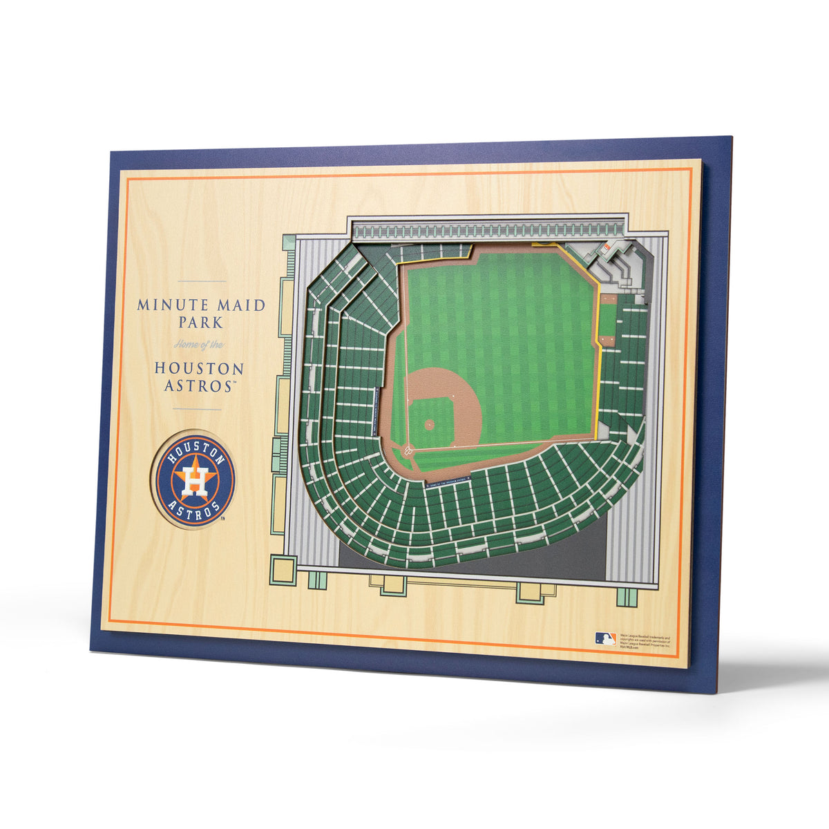 MLB Houston Astros You the Fan 5-Layer 3D Stadium View Wall Art