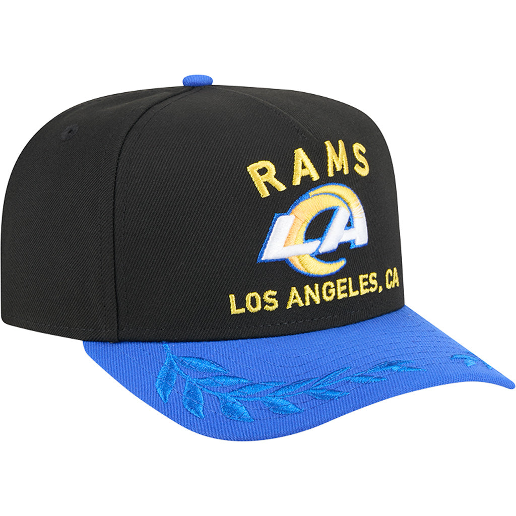 NFL Los Angeles Rams New Era 2025 Draft 9FIFTY A-Frame Hat - Black