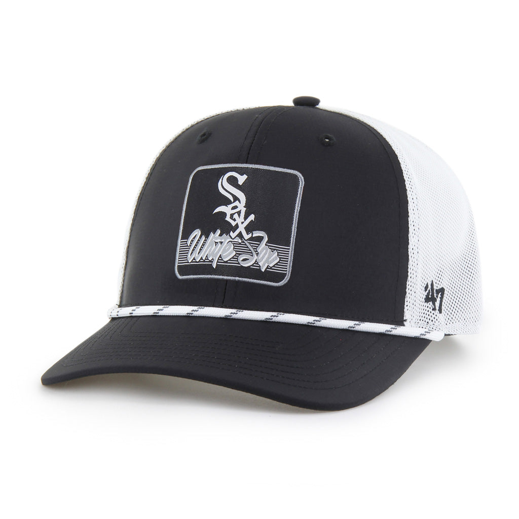MLB Chicago White Sox '47 Scratch Brrr Trucker Snapback Hat - Black
