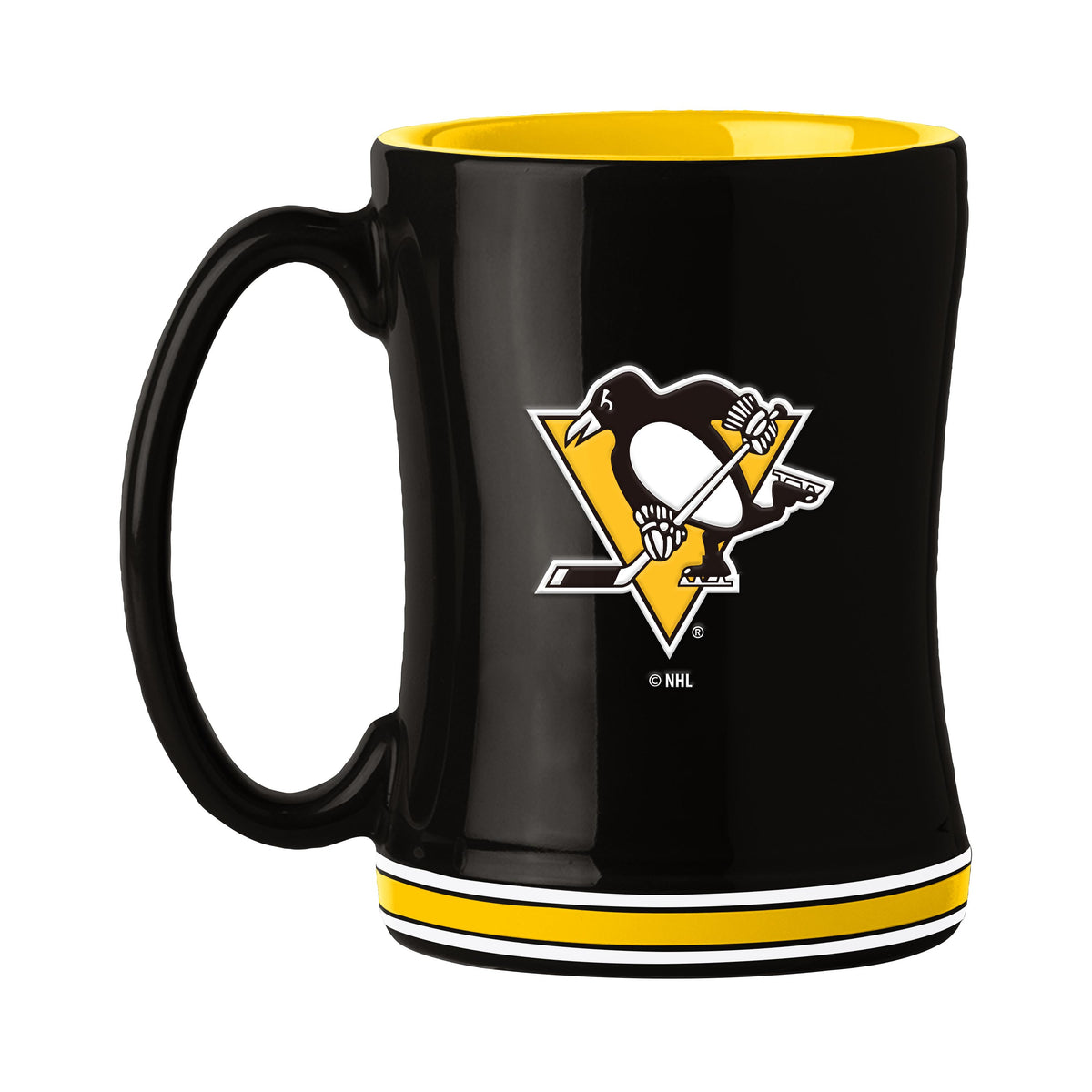 NHL Pittsburgh Penguins Logo Brands Relief Mug