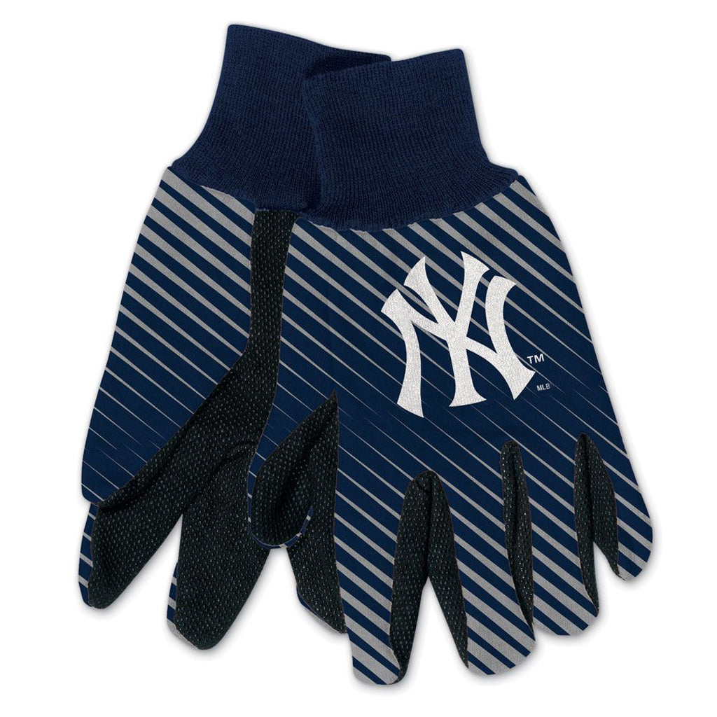 MLB New York Yankees WinCraft Team Stripe Utility Gloves - Navy