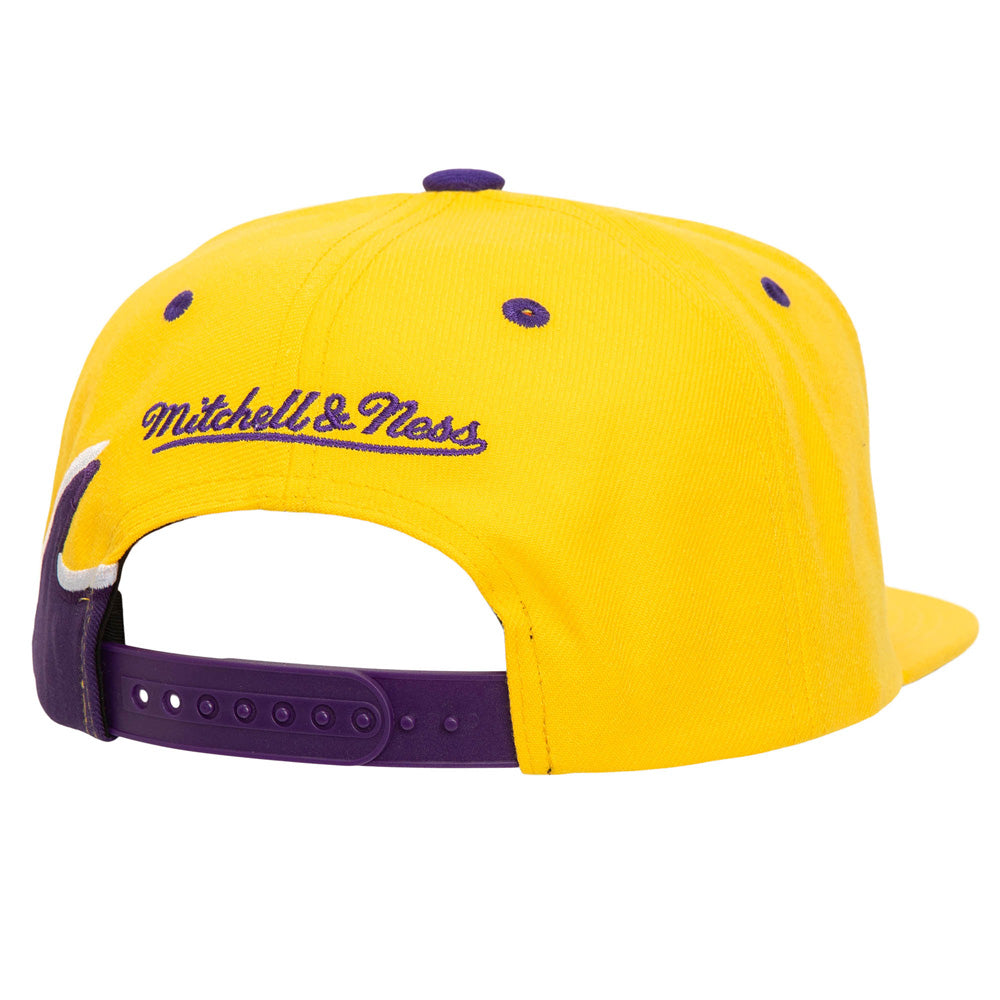 NBA Los Angeles Lakers Mitchell &amp; Ness Rising Tide Snapback Hat - Gold
