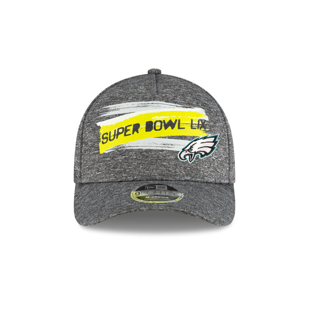 NFL Super Bowl LIX Philadelphia Eagles New Era Participation 9FORTY A-Frame Adjustable Hat - Graphite