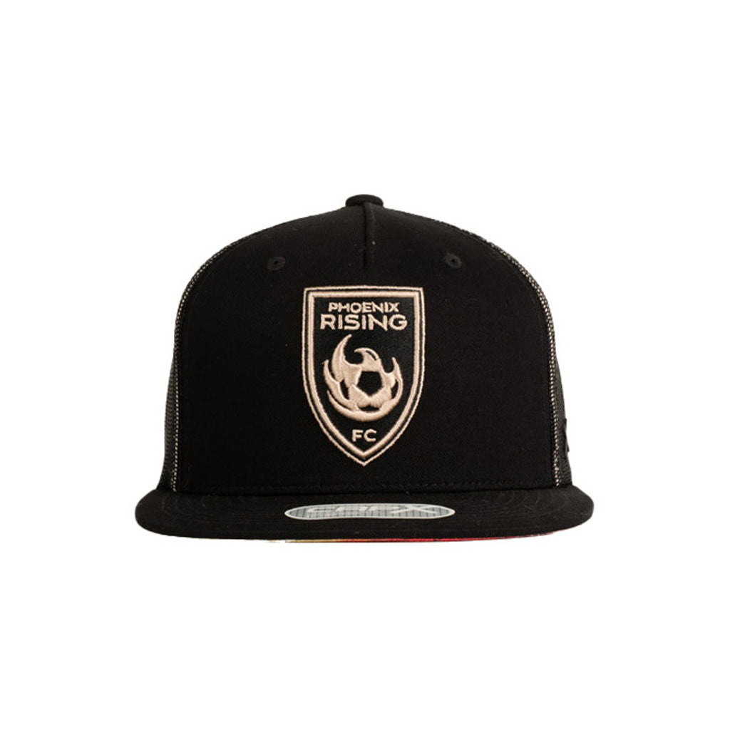 Phoenix Rising CapX Overview X12 Snapback Trucker Hat - Black
