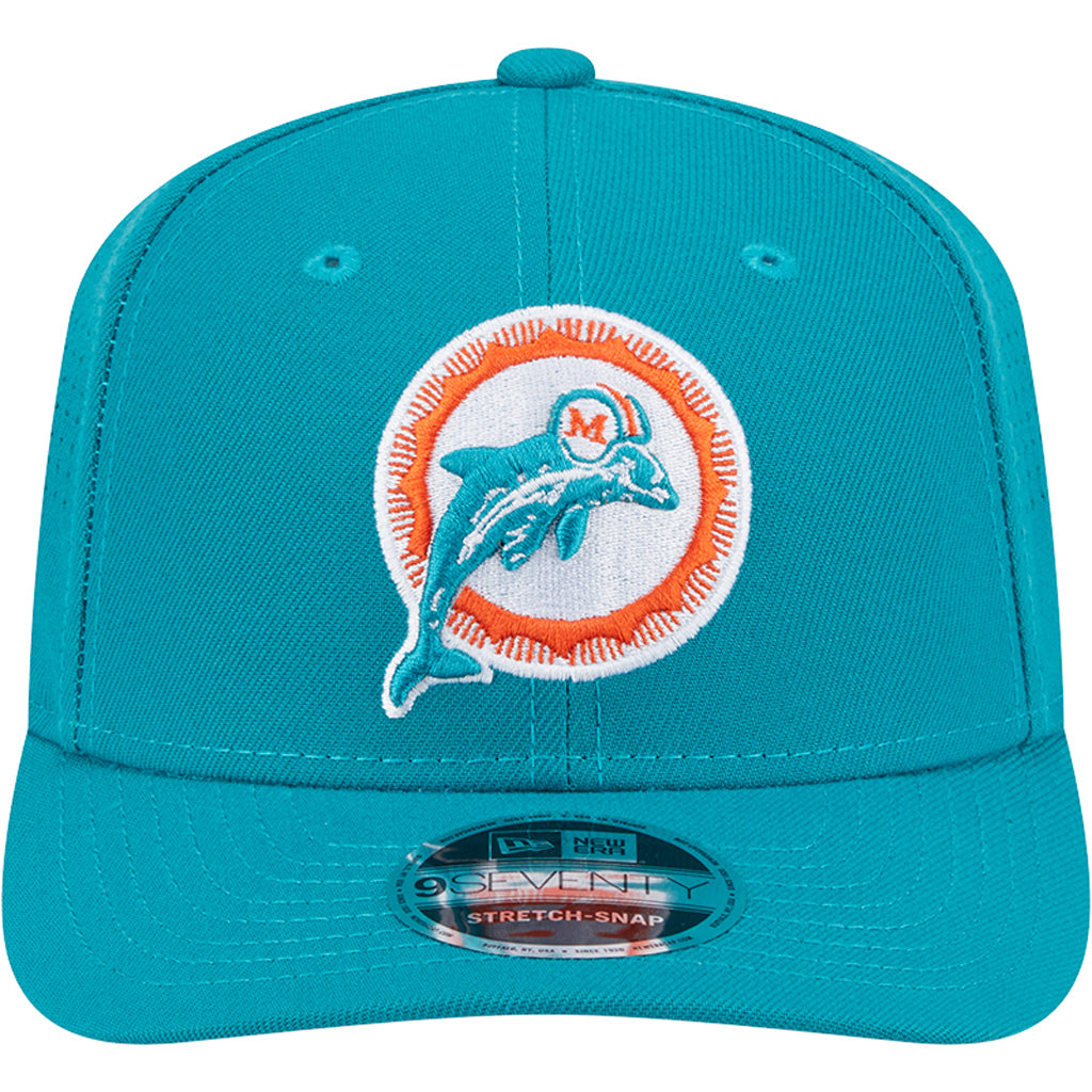 NFL Miami Dolphins New Era Performance 9SEVENTY Stretch-Snapback Hat - Teal