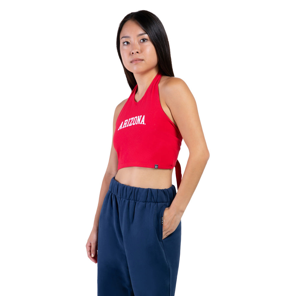 NCAA Arizona Wildcats Women's Hype & Vice Wordmark Tailgate Top