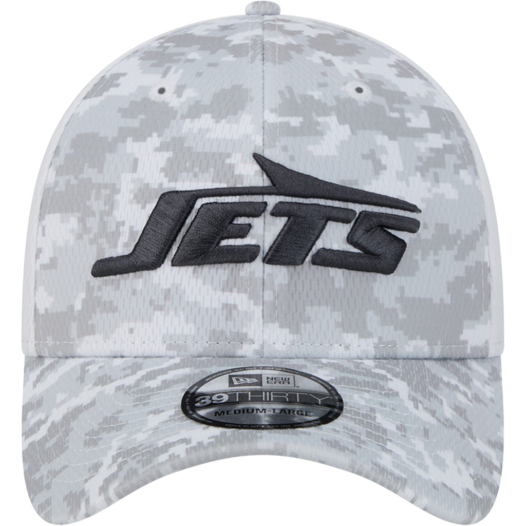 NFL New York Jets New Era 2024 Salute to Service 39THIRTY Flex Fit Hat - White