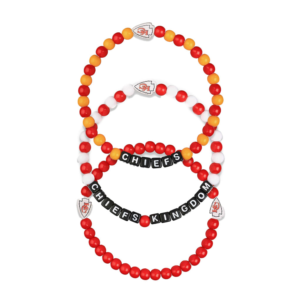 NFL Kansas City Chiefs FOCO 3-Pack Friendship Bracelet