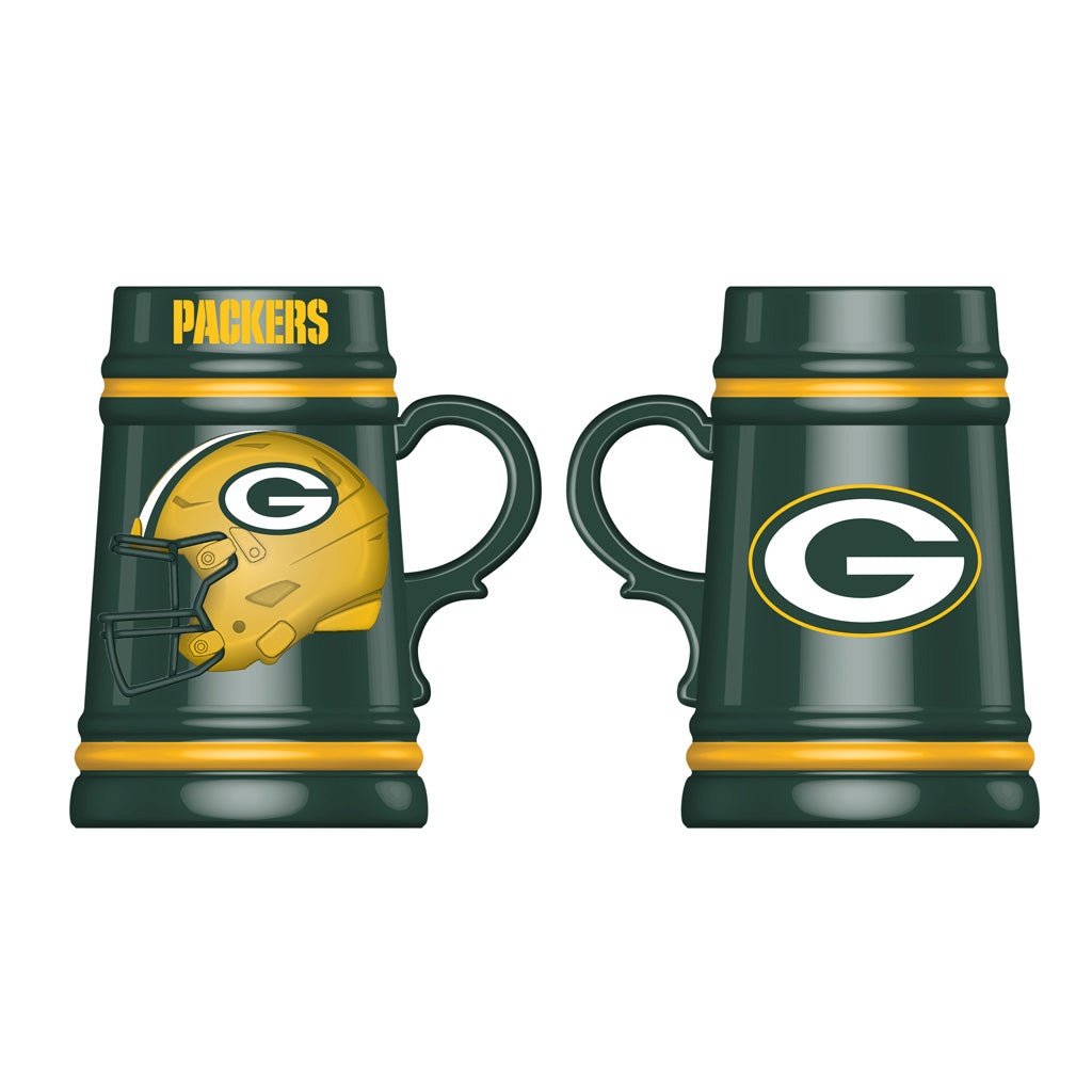 NFL Green Bay Packers Evergreen 24oz Ceramic Stein Cup - Green