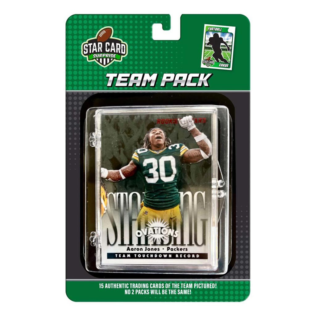 NFL Green Bay Packers Star Card 15 Card Team Packs