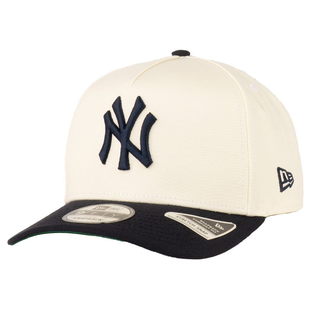 MLB New York Yankees New Era Primary Two-Tone TC 9FIFTY A-Frame Snapback Hat - Cream