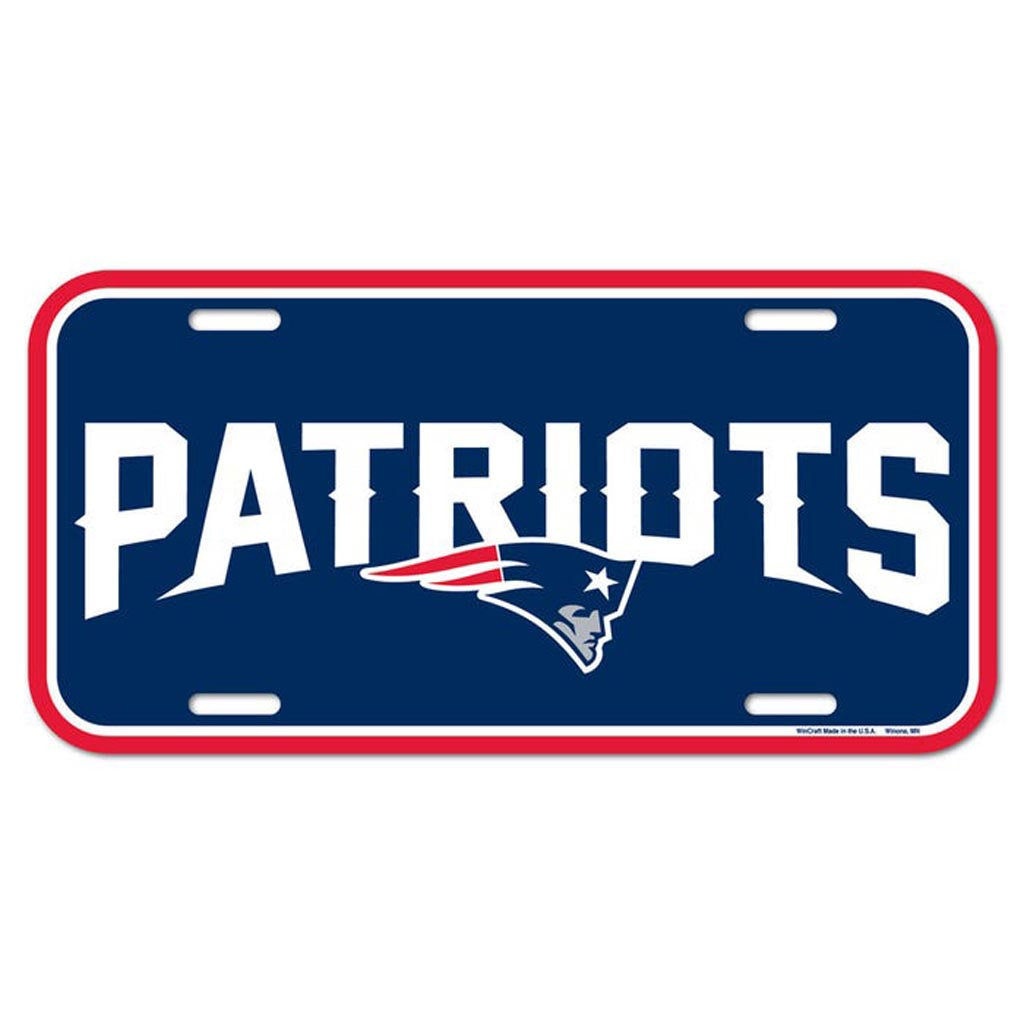 NFL New England Patriots WinCraft License Plate