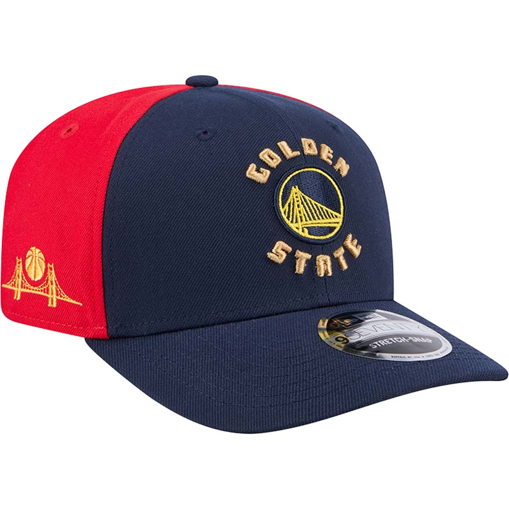 NBA Golden State Warriors New Era 2024/25 City Edition 9SEVENTY Stretch Snapback Hat - Blue