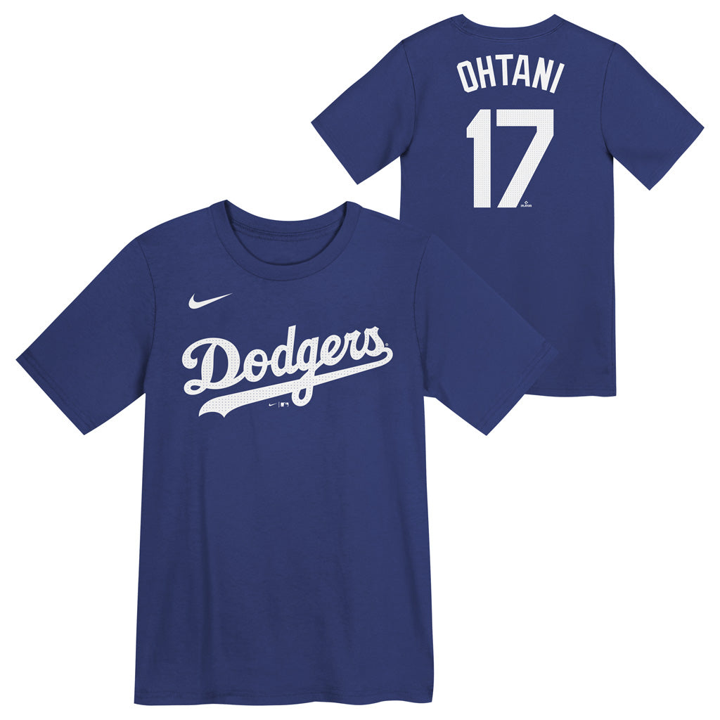 MLB Los Angeles Dodgers Shohei Ohtani Kids Nike Name & Number T-Shirt