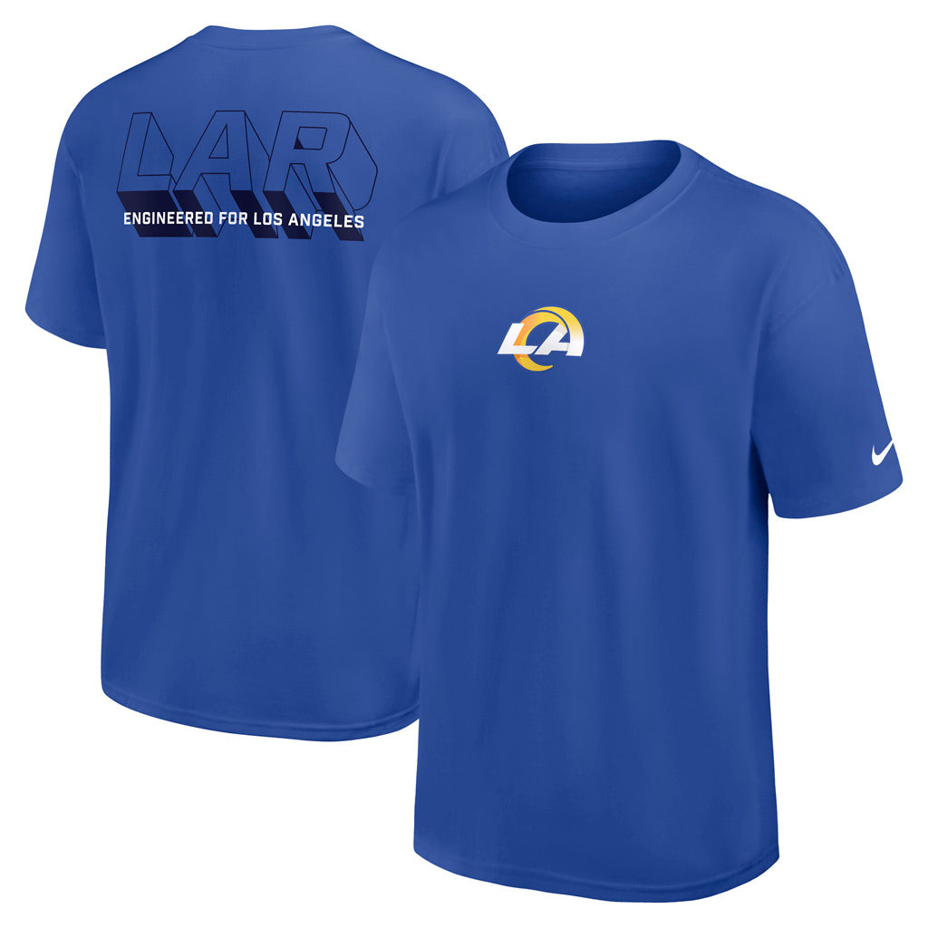 NFL Los Angeles Rams Nike Essential Heavy Max90 T-Shirt - Blue