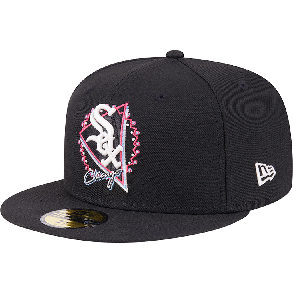 MLB Chicago White Sox New Era Neon 59FIFTY Fitted Hat - Black
